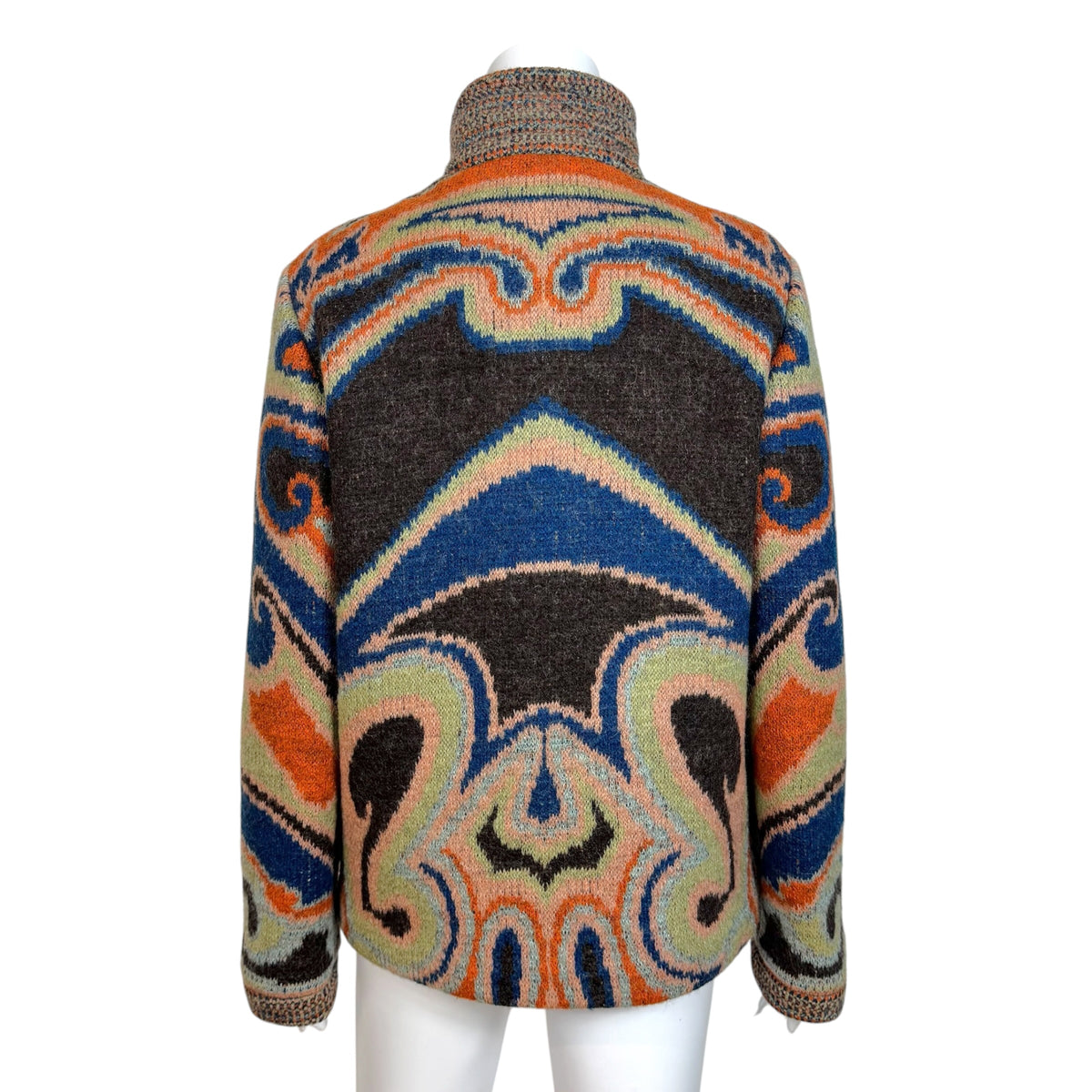 Missoni Multicolor Swirl Pattern Knit Jacket