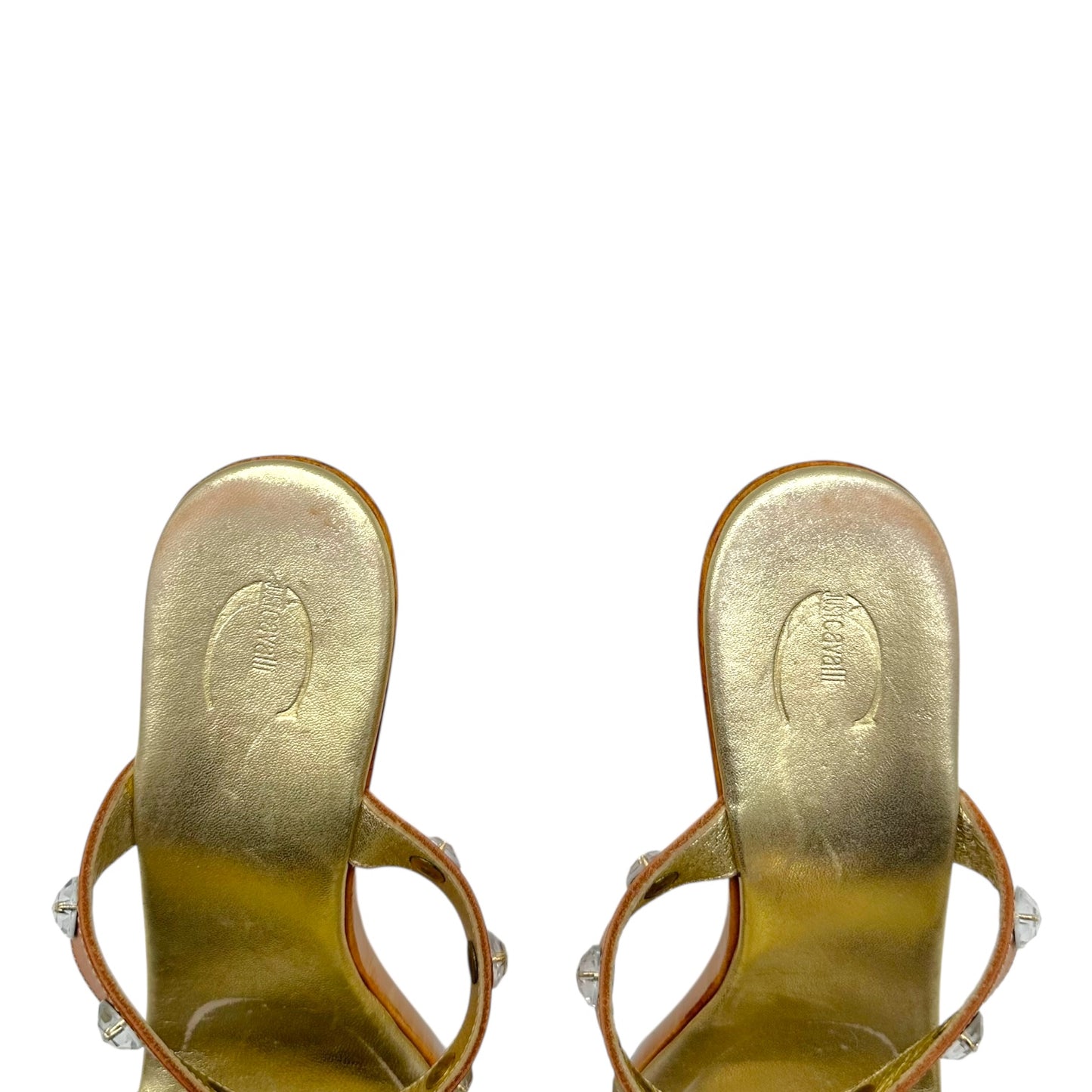 Just Cavalli Roberto Cavalli Crystal Embellished Wedge Heels - Outfit Repeater