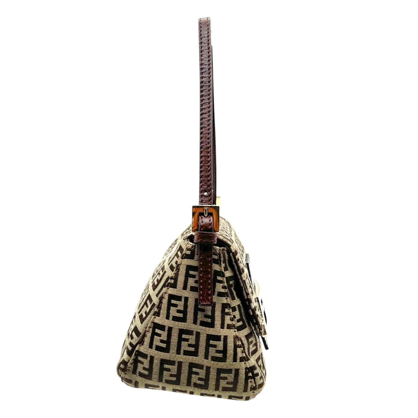 Fendi Brown Zucchino Mini Mama Baguette Bag