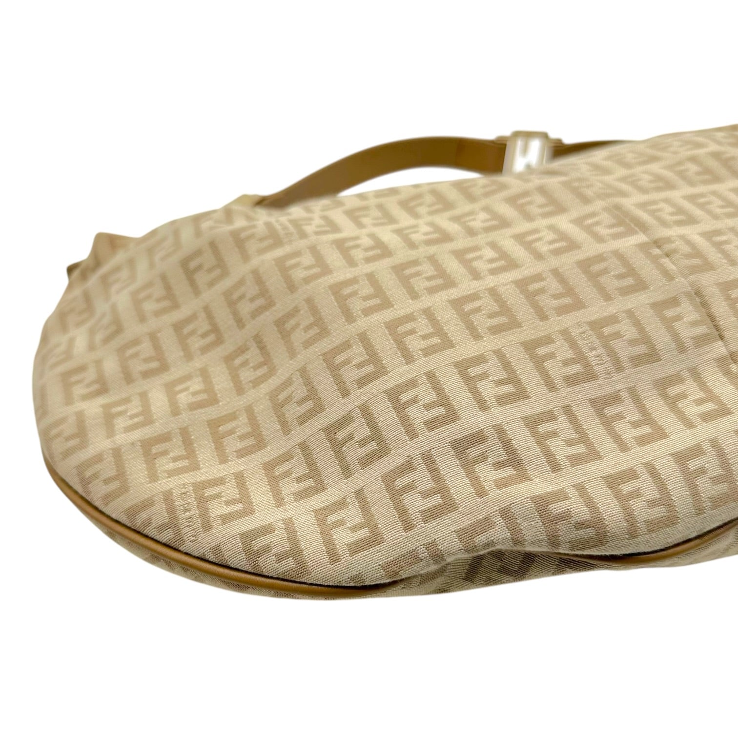Fendi Crescent Hobo Bag Beige Zucchino Monogram