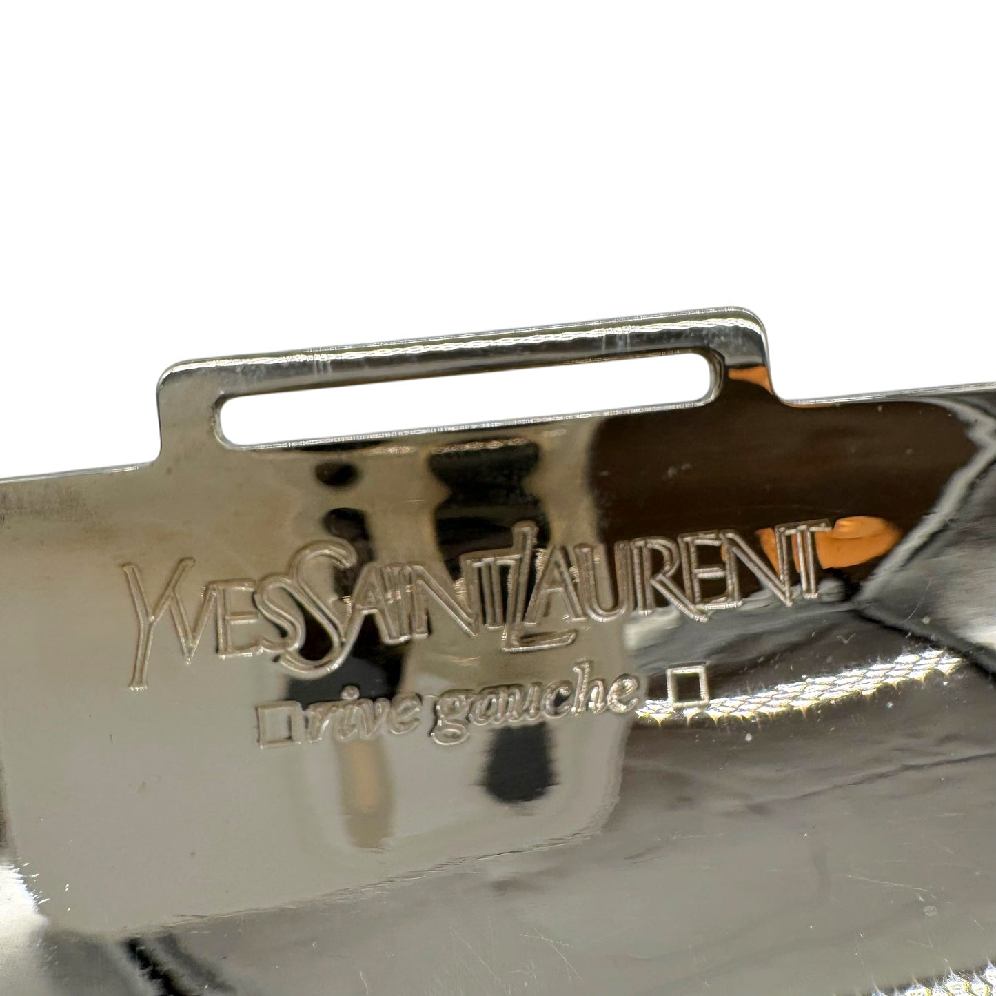 Yves Saint Laurent by Tom Ford Double Horn Mombasa Metal Box Evening Bag RARE