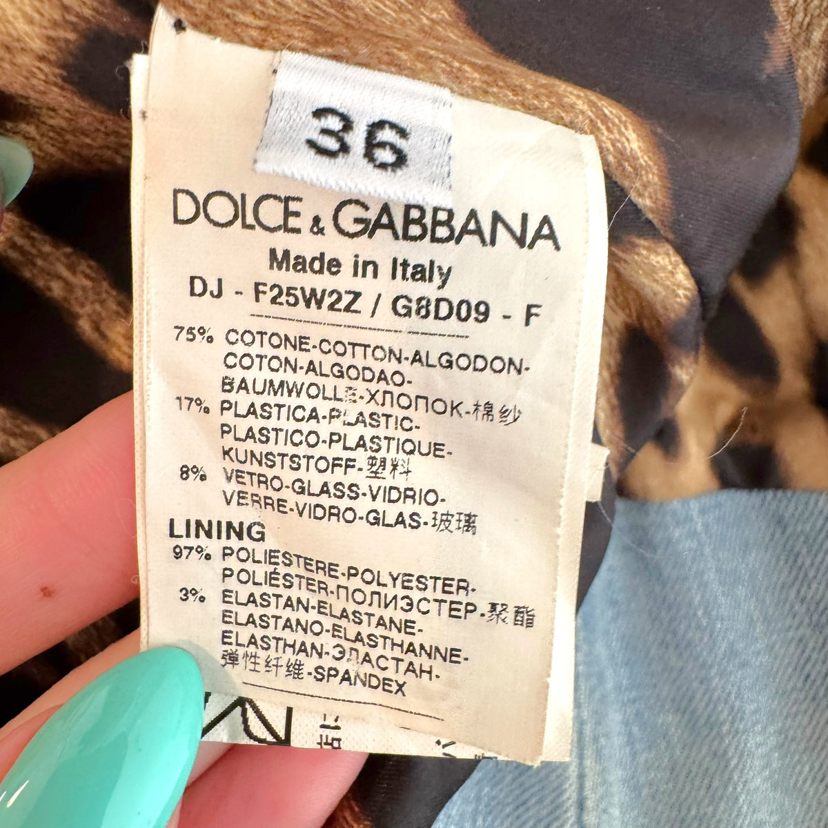 Dolce & Gabbana Silver Beaded Distressed Denim Jacket