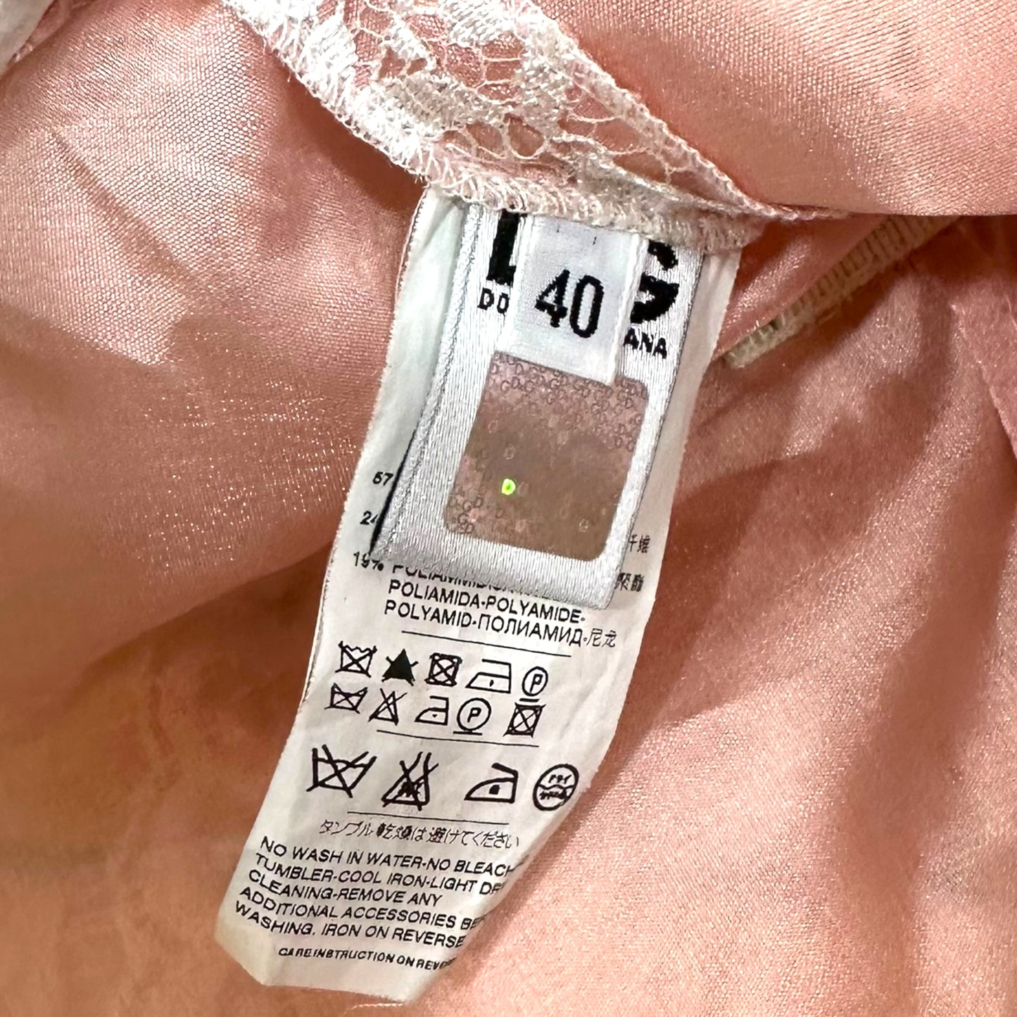 D&G Dolce & Gabbana Pink & White Lace Overlay Corset Top - Outfit Repeater