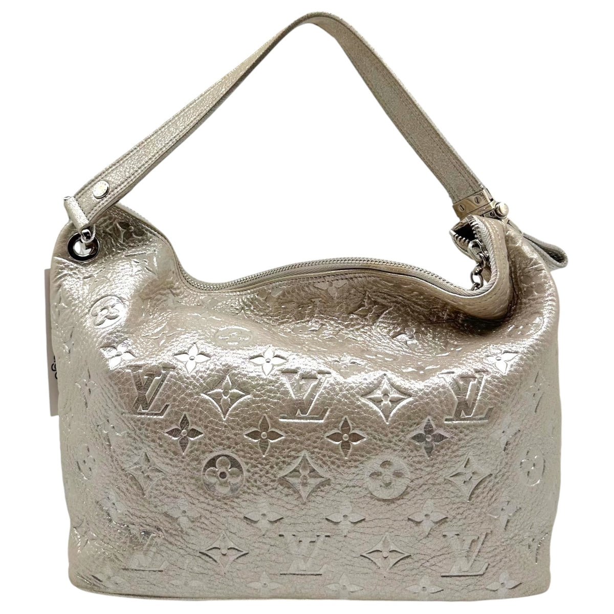 Louis Vuitton Silver Shimmer Monogram Hobo Bag