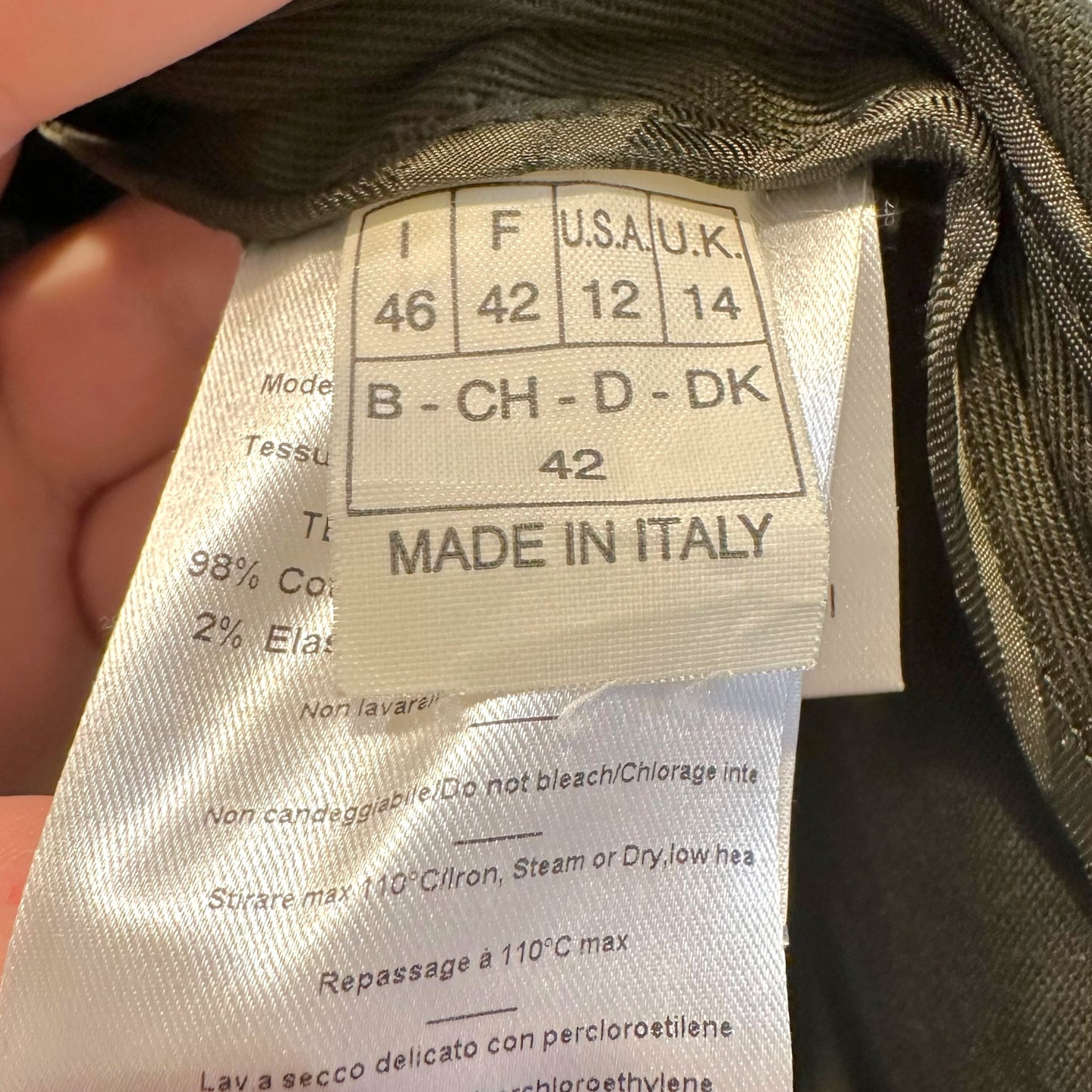 Emilio Pucci Khaki Green Military Inspired Top