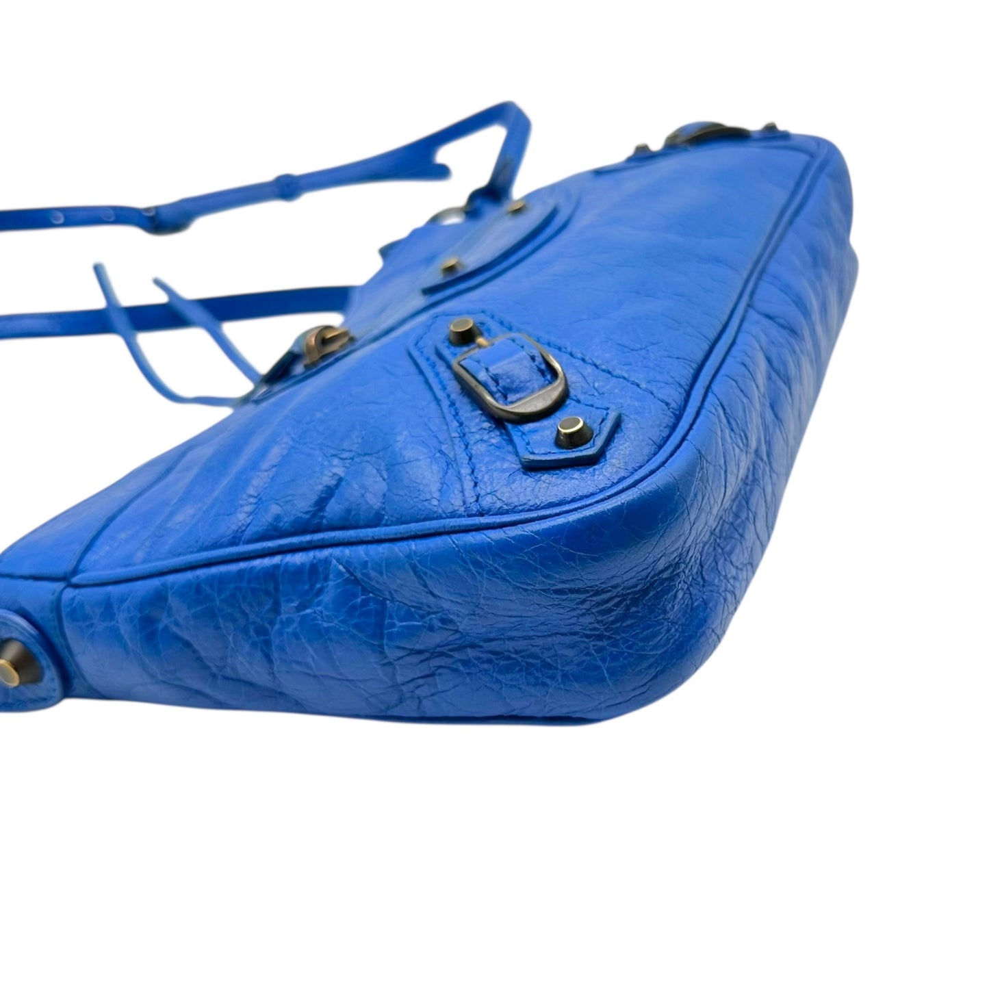 Balenciaga Cobalt Blue Crossbody City Bag