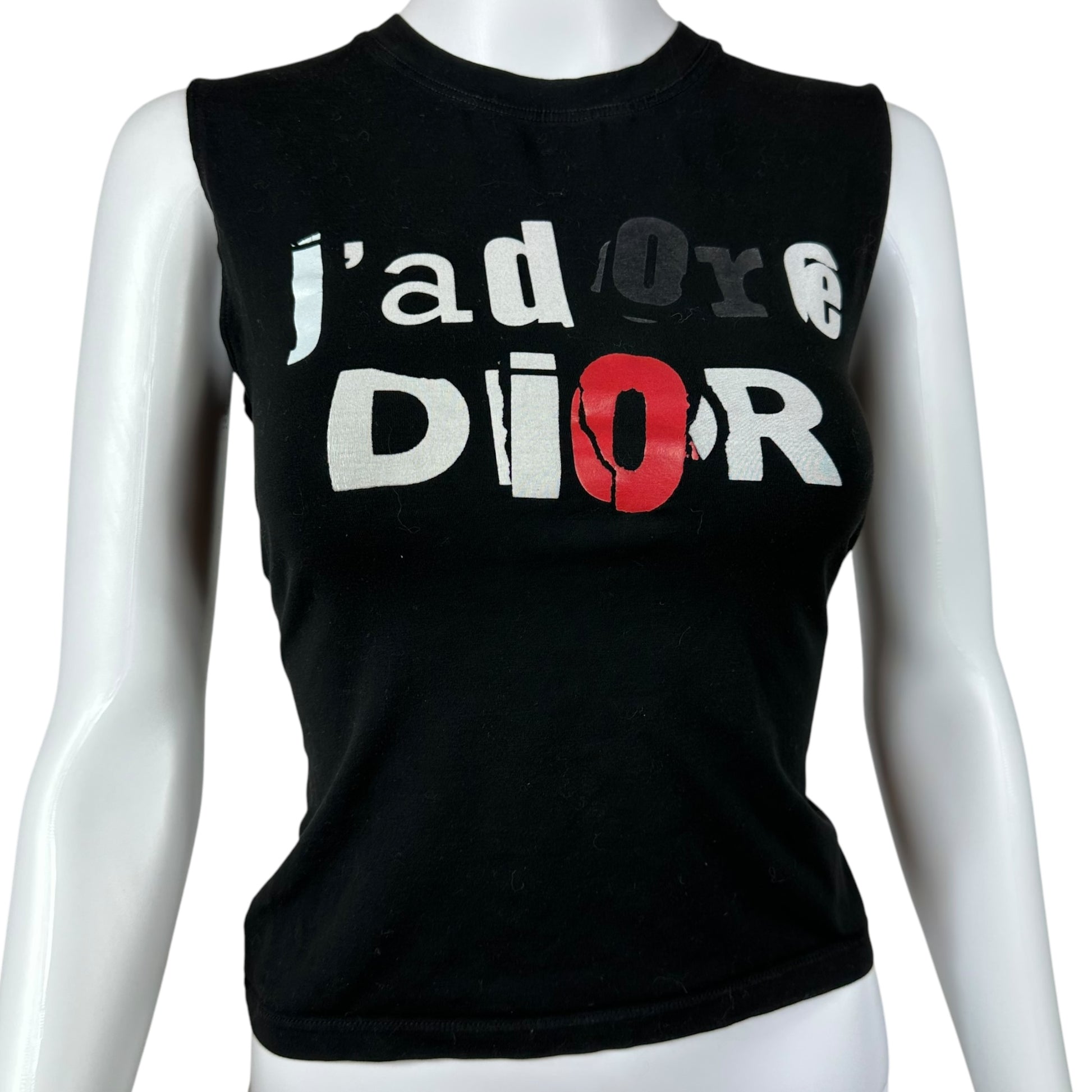 Christian Dior J'Adore Dior S/S 2003 Patchwork Letter Tank - Outfit Repeater