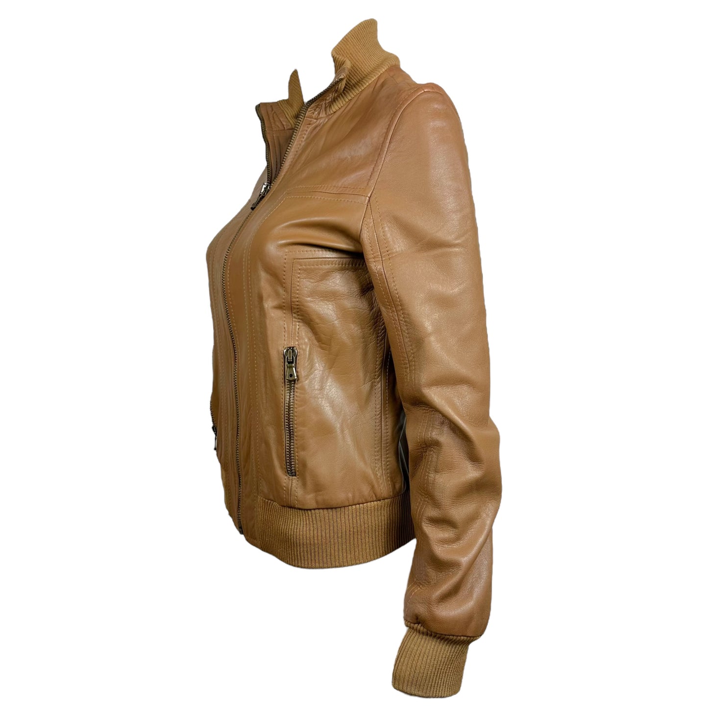 Dolce & Gabbana Light Brown Leather Jacket