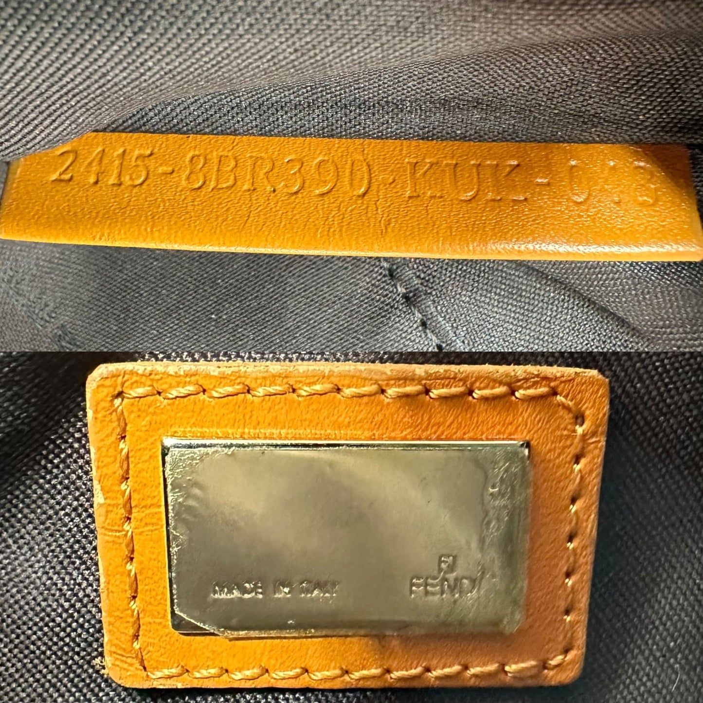 Fendi Zebra Print Crescent Canvas Shoulder Bag - Outfit Repeater