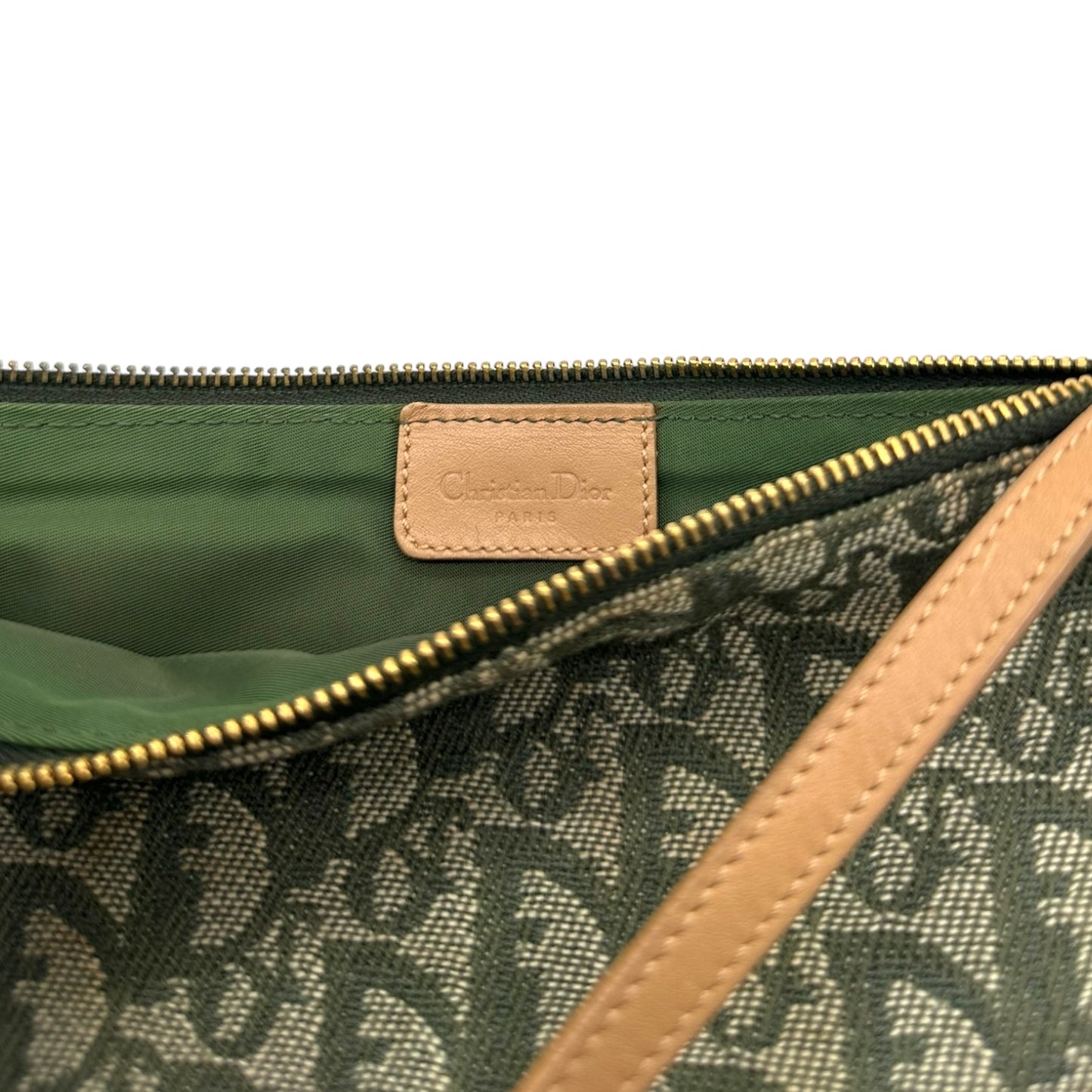 Christian Dior Green Monogram Trotter Mini Saddle Bag - Outfit Repeater