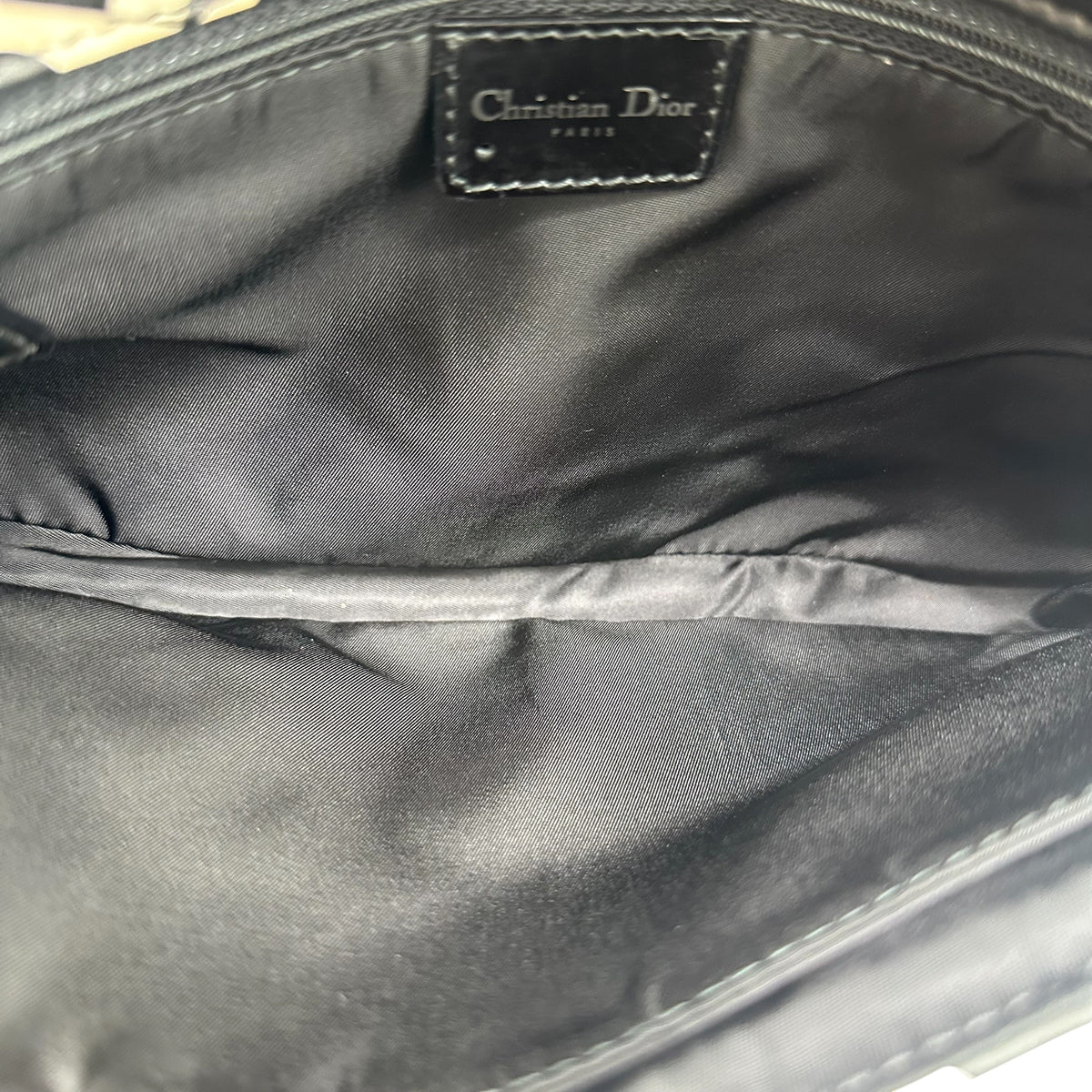 Christian Dior Black Playing Card Print Shoulder Bag