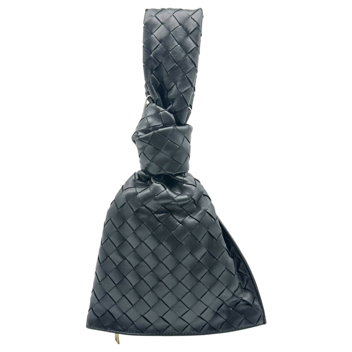 Bottega Veneta Black Intrecciato Small Clutch Bag