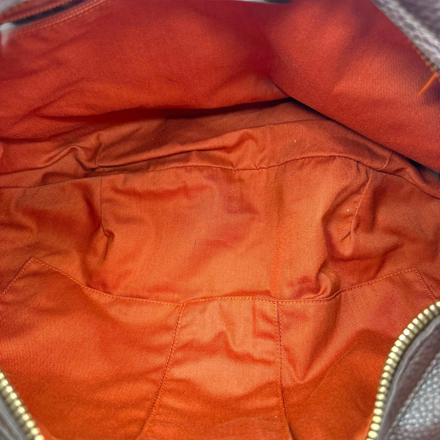 Salvatore Ferragamo Brown Leather Fringe Zip Oversized Hobo Bag