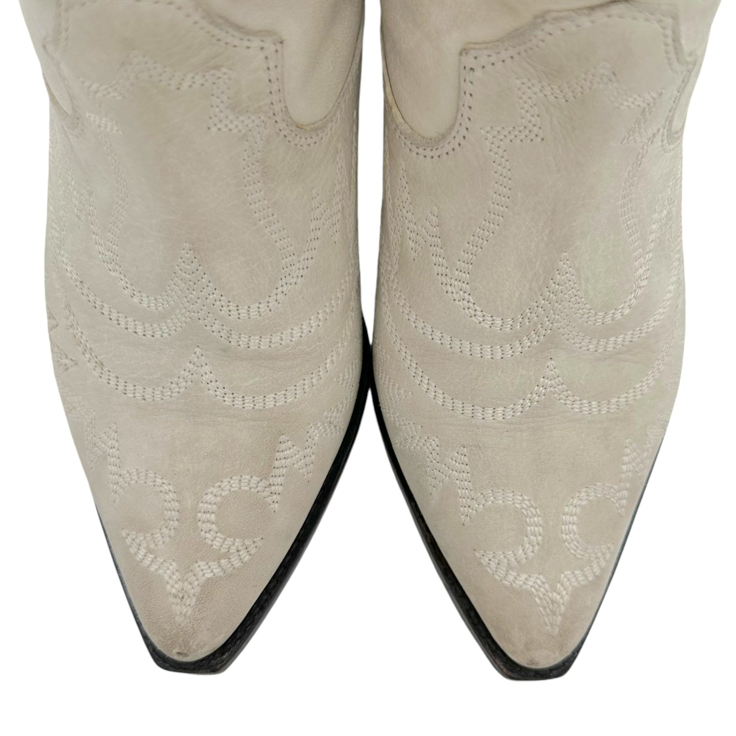 Isabel Marant Ivory Cowboy Boots