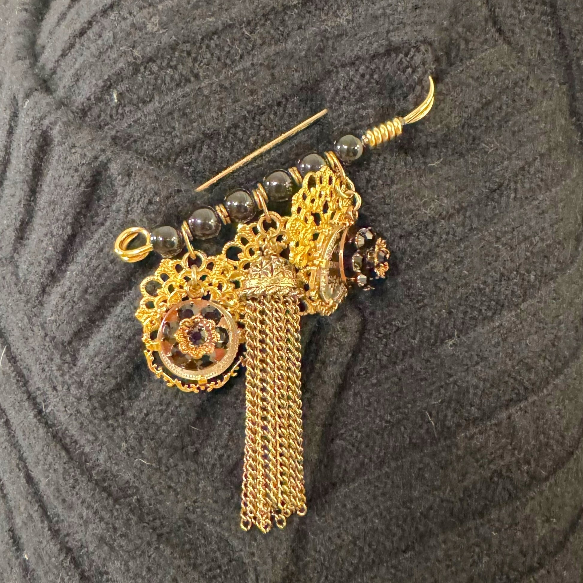 Dolce & Gabbana Black Knit Safety Pin Cape Cardigan NEW - Outfit Repeater