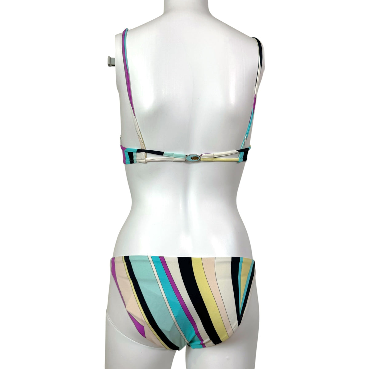 Emilio Pucci Underwire Bikini Set Multicolor Print