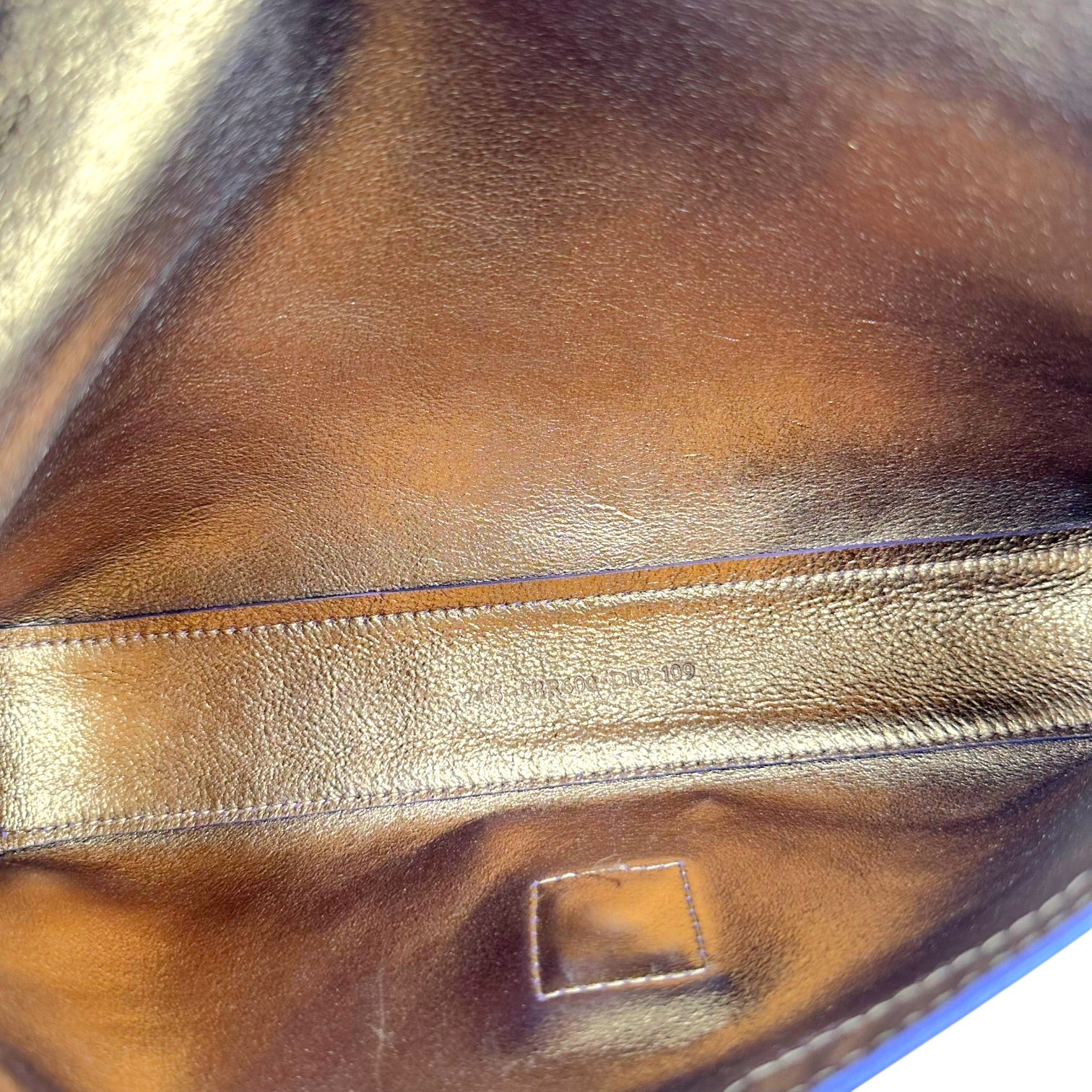 Fendi Purple Leather Baguette Bag with Gold Stud