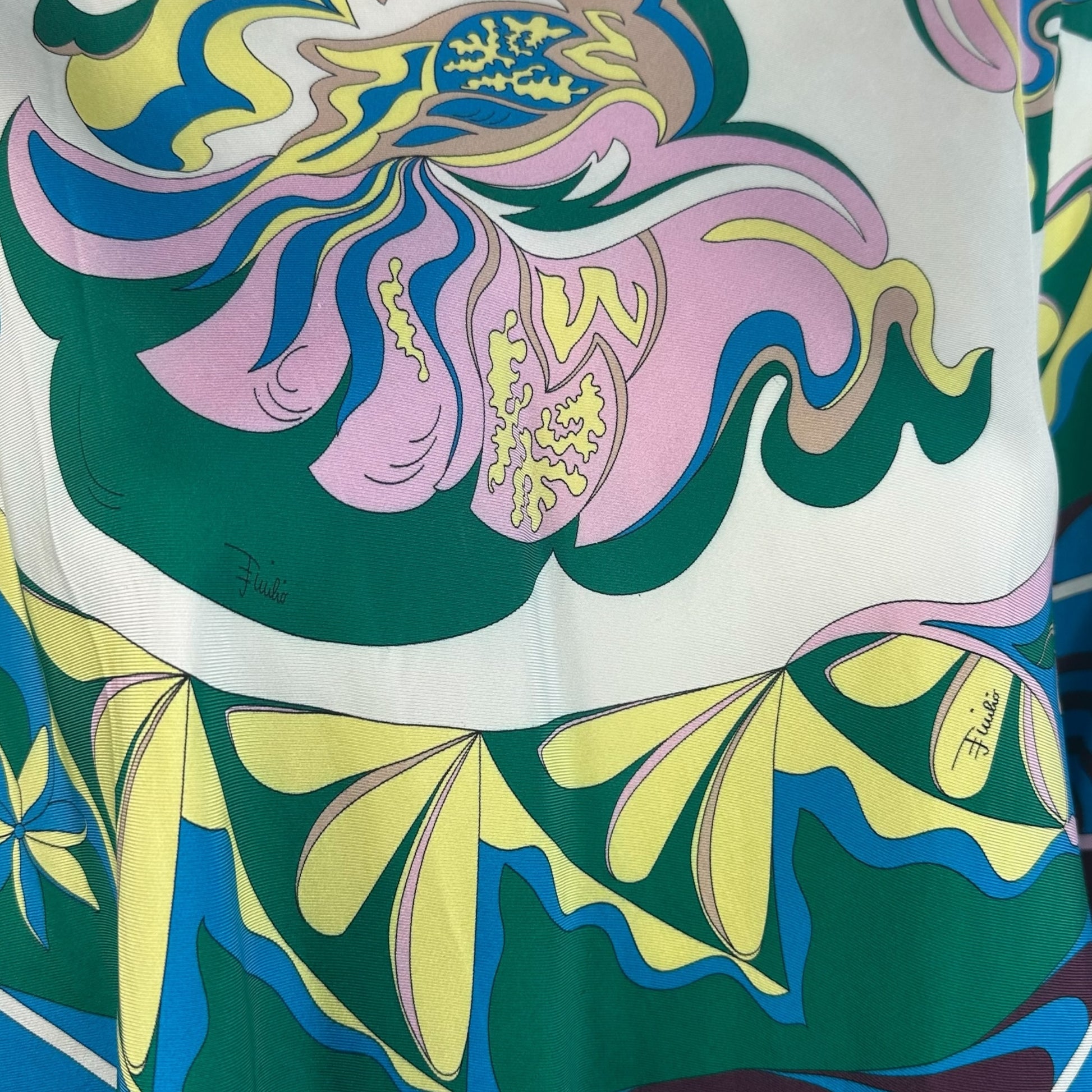 Emilio Pucci Multicolor Silk Scarf Blouse Top - Outfit Repeater