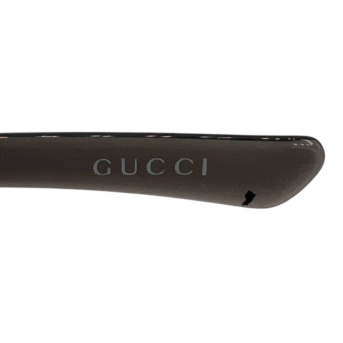 Gucci Crystal Horsebit Black Rimless Shield Sunglasses GG2712 w/ Case