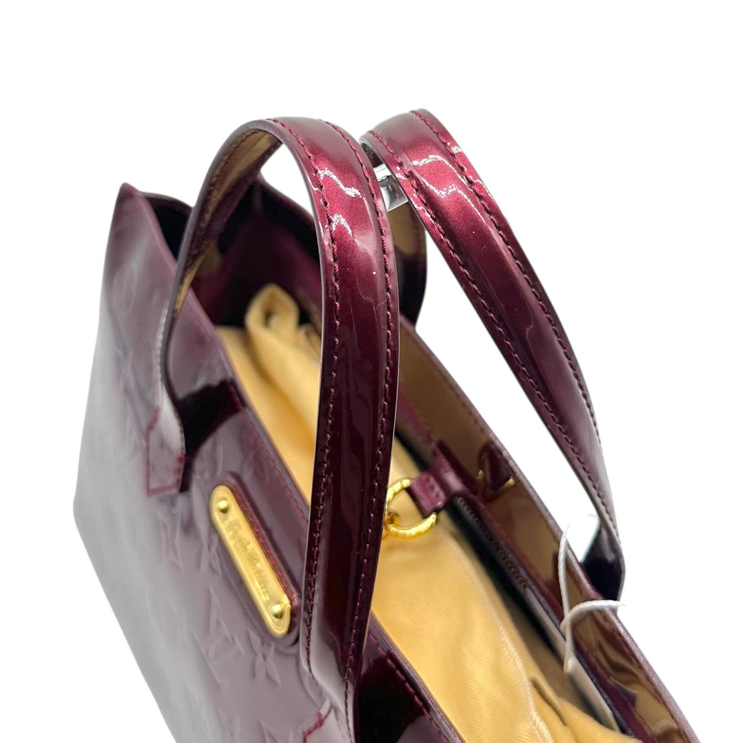 Louis Vuitton Burgundy Patent Vernis Monogram Wilshire Tote Bag