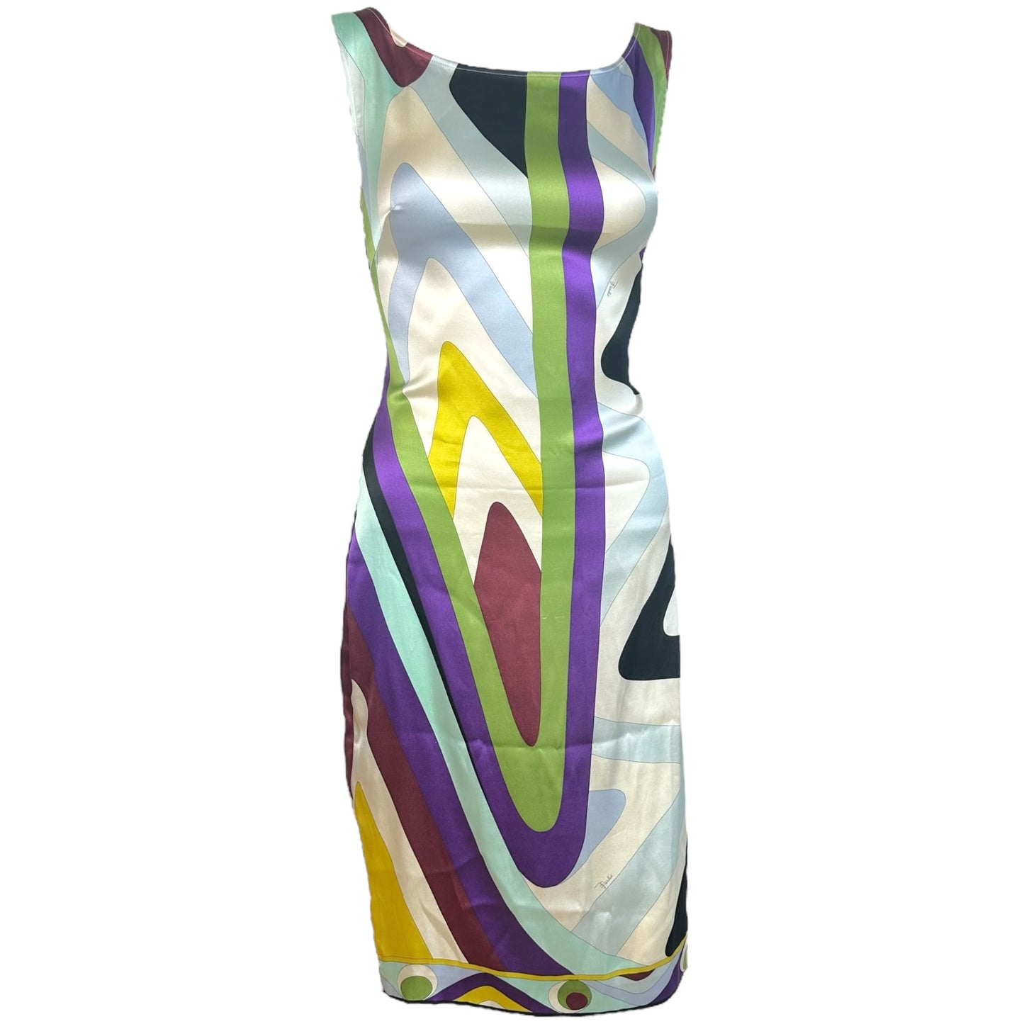 Emilio Pucci Silk Mini Dress Multicolor Abstract Print