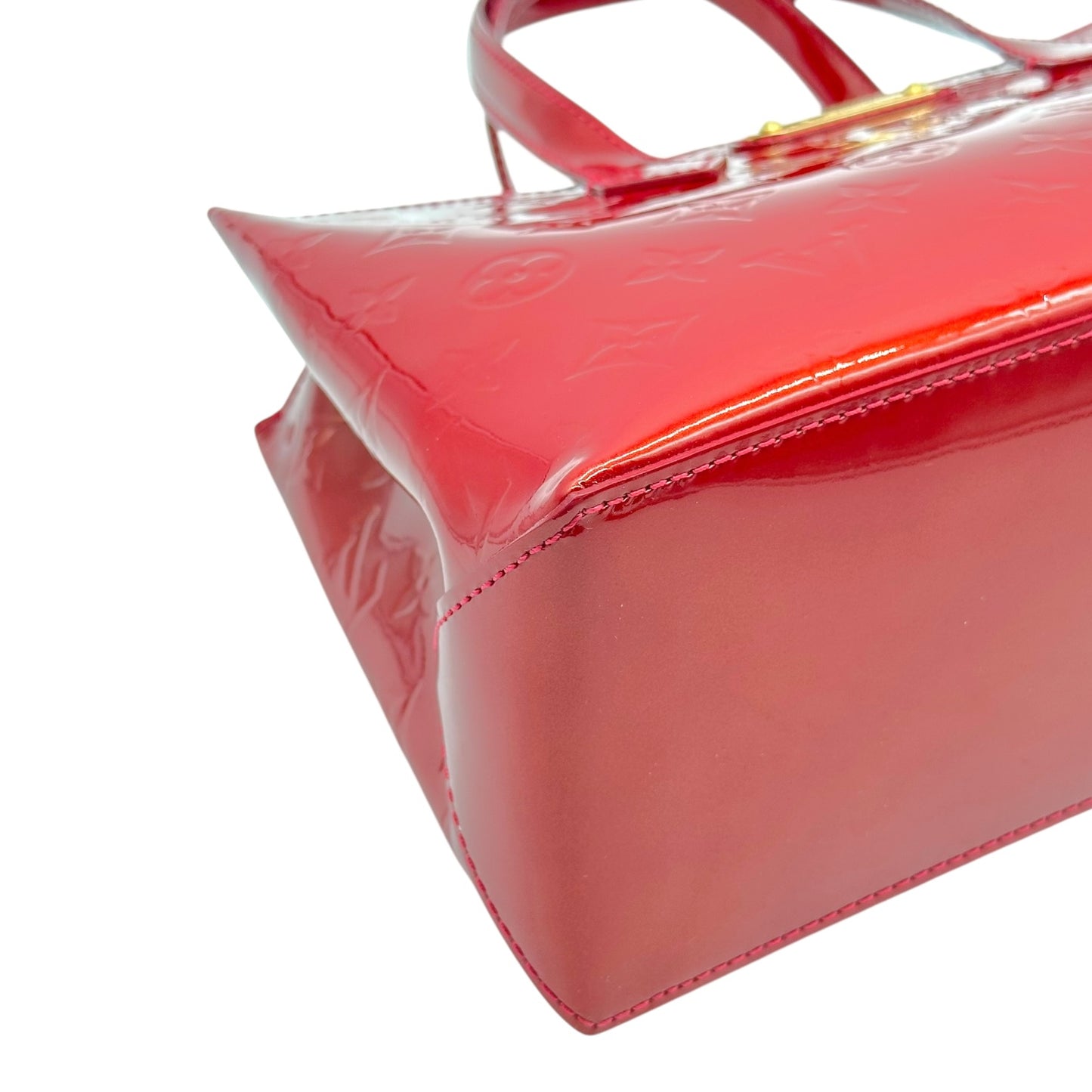 Louis Vuitton Red Vernis Patent Monogram Wilshire Tote Bag
