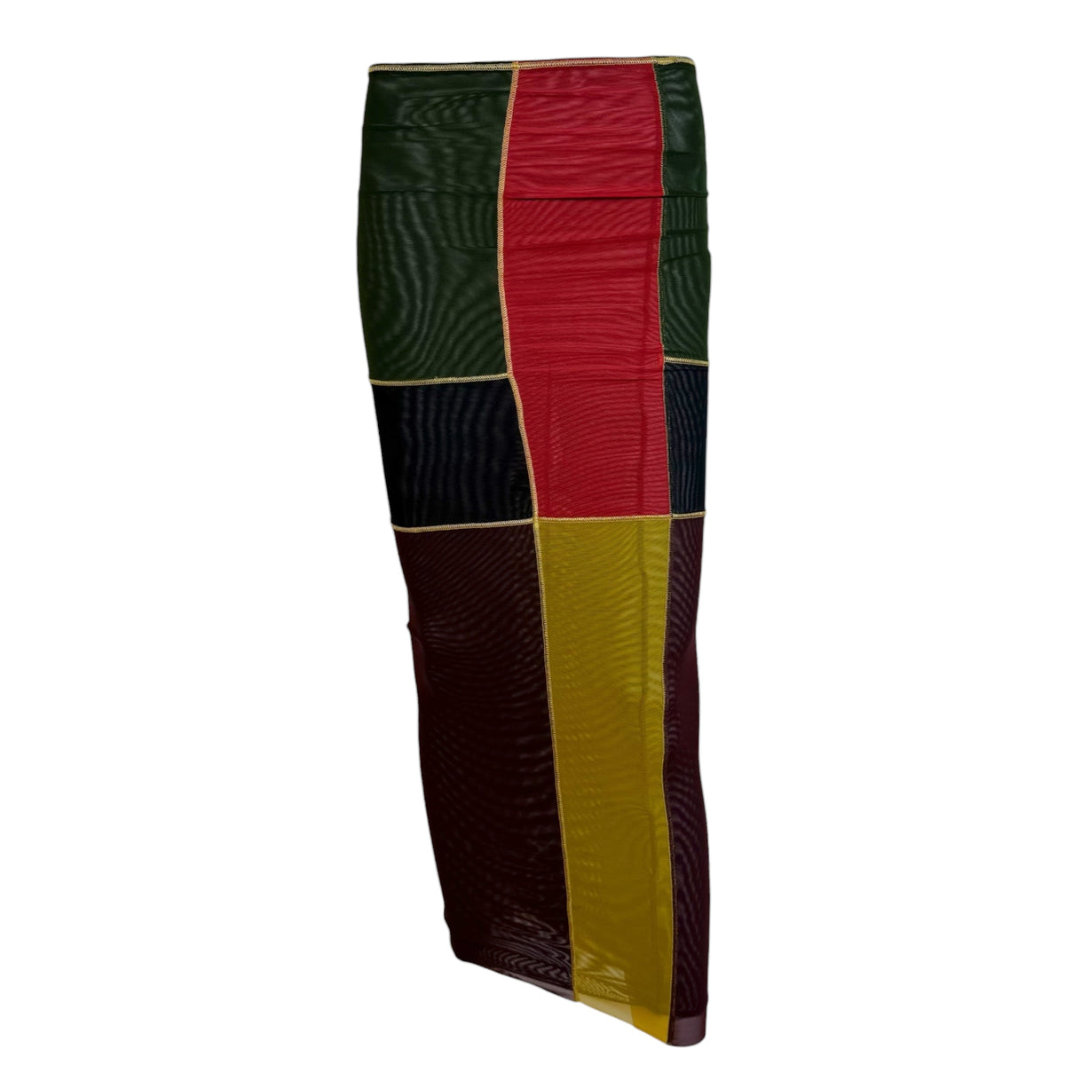 Jean Paul Gaultier Reversible Colorblock Maxi Skirt