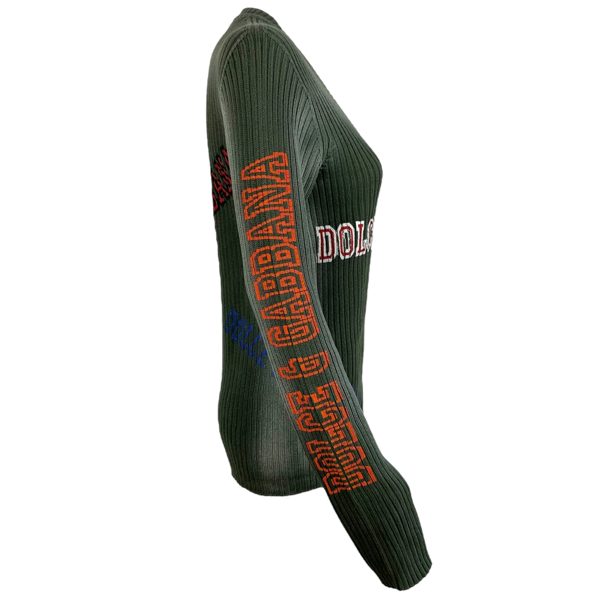 Dolce & Gabbana Gray Knit Logo Sweater - Outfit Repeater