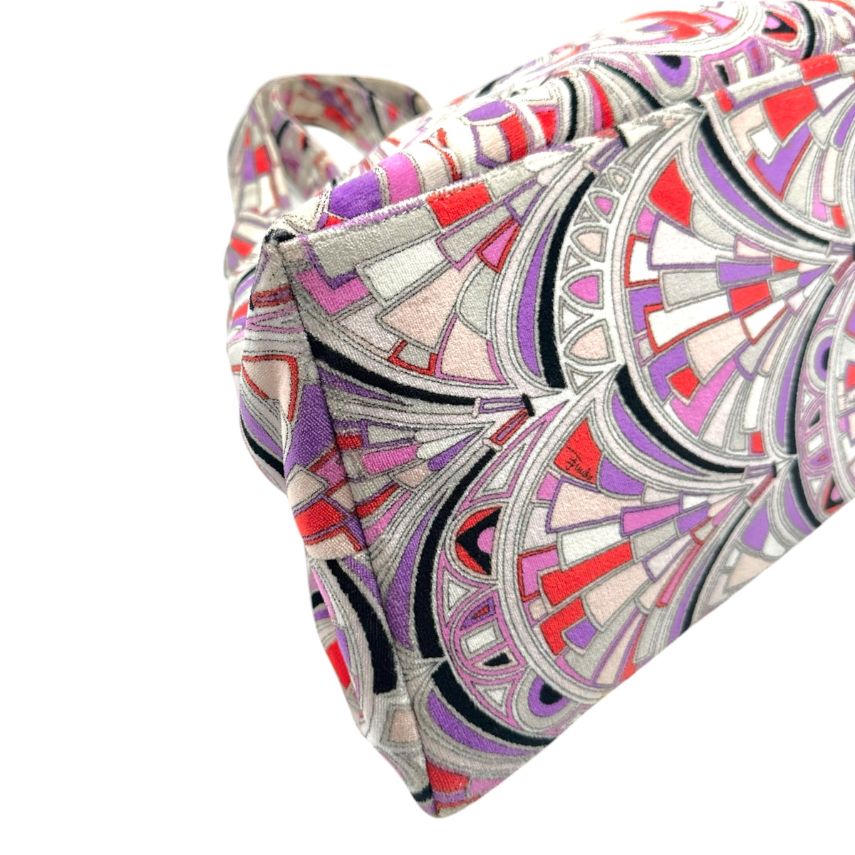 Emilio Pucci Pink & Purple Printed Loop Terry Tote Bag