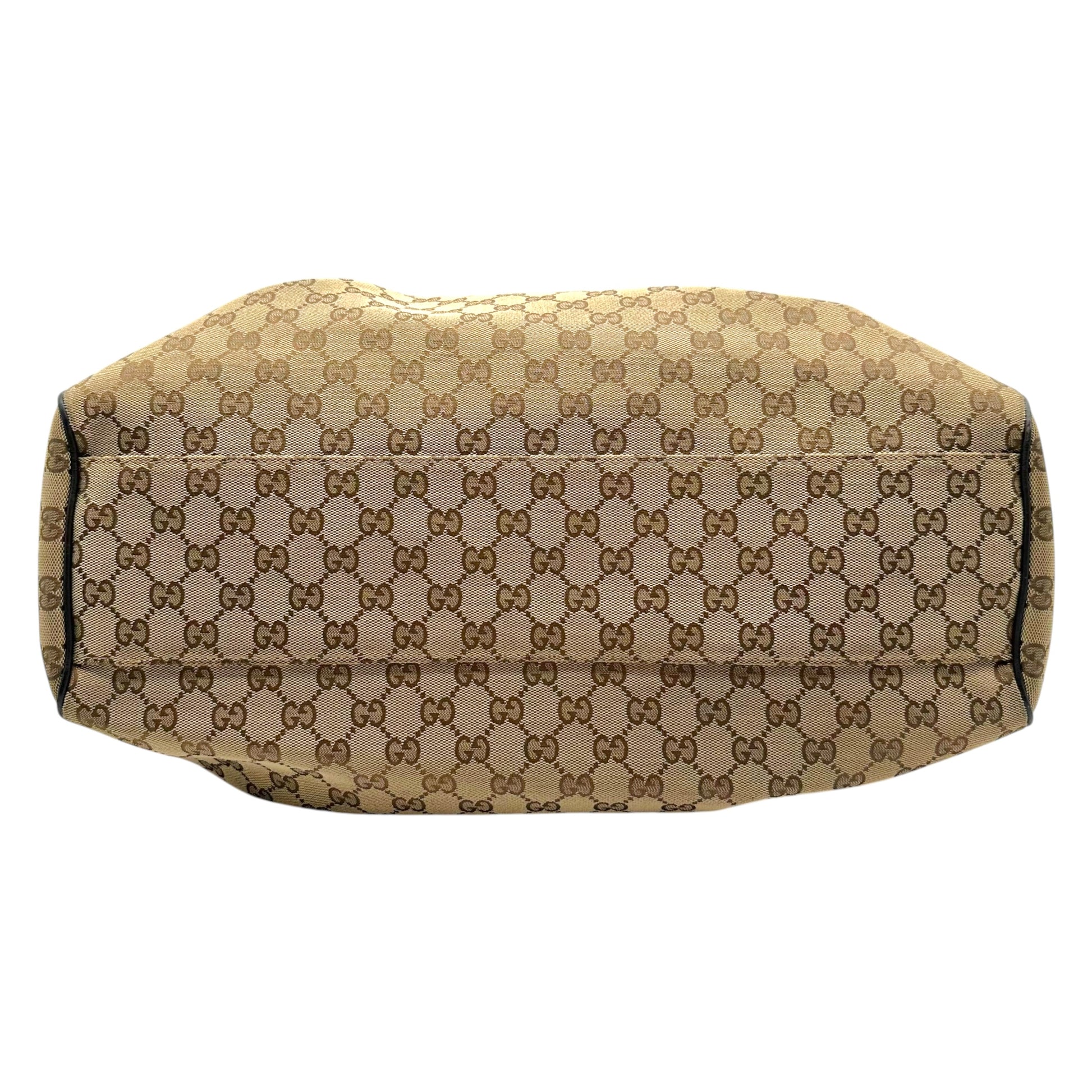 Gucci Tan Monogram Large Sukey Tote Bag