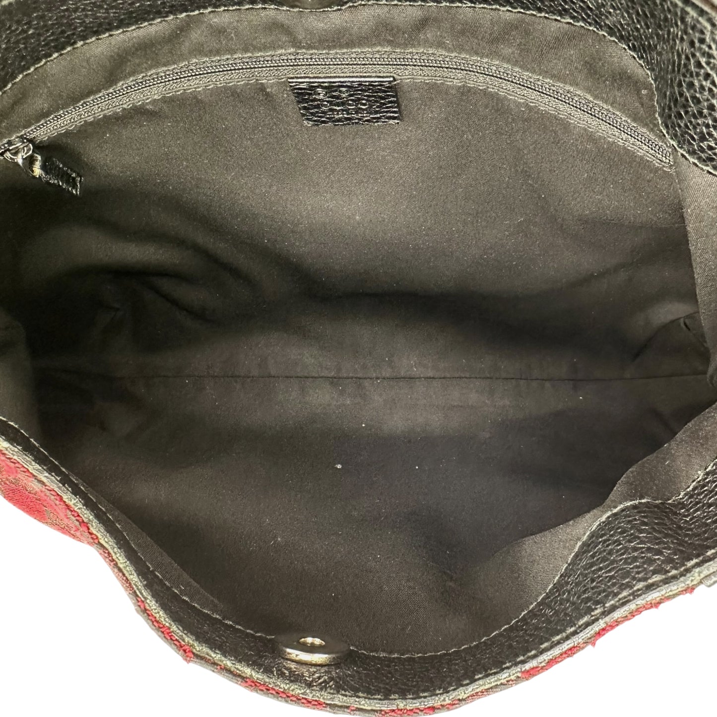 Gucci Red & Black Monogram Oversized Shoulder Bag - Outfit Repeater