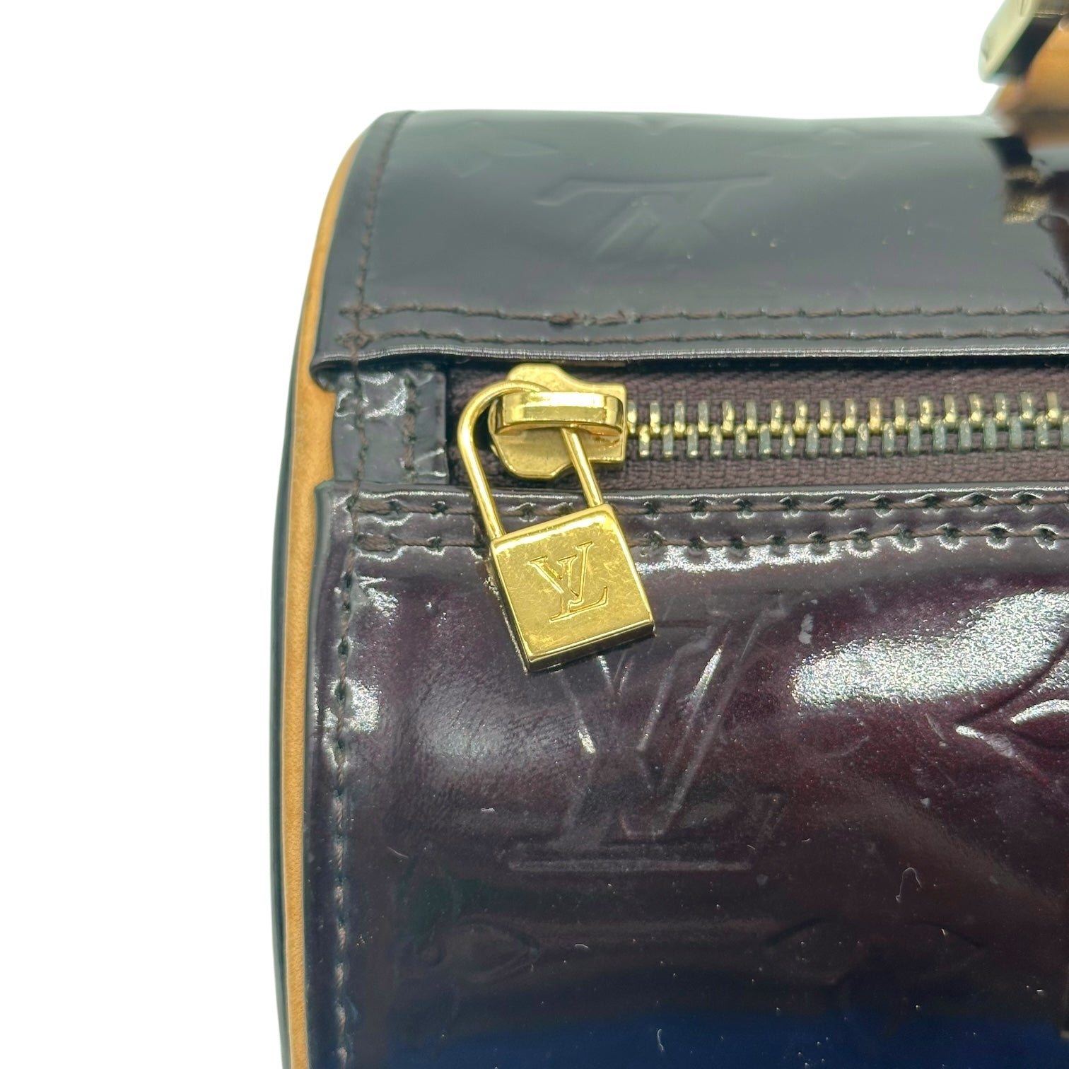 Louis Vuitton Burgundy Vernis Monogram Patent Papillon Bag - Outfit Repeater