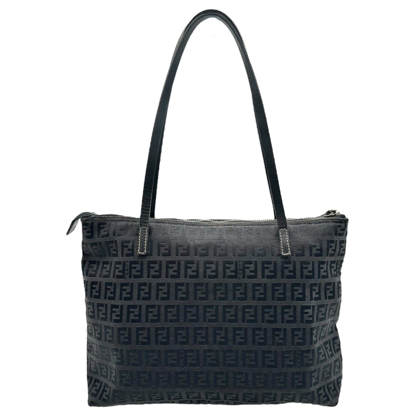 Fendi Black Zucchino Monogram Mini Tote Bag - Outfit Repeater