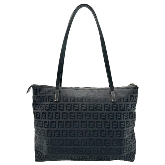 Fendi Black Zucchino Monogram Mini Tote Bag - Outfit Repeater
