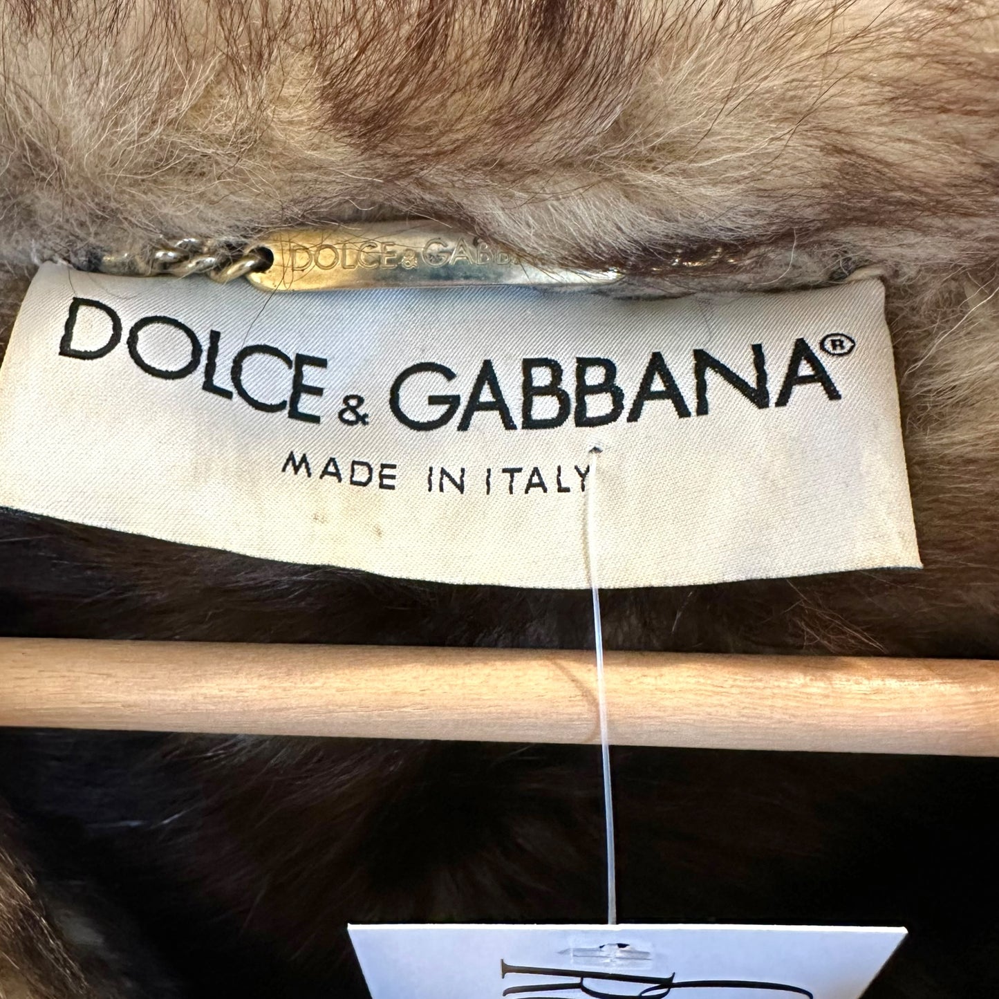 Dolce & Gabbana Tan Suede and Fur Lined Jacket