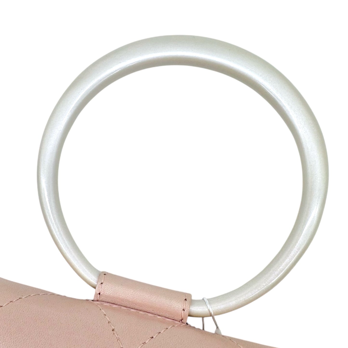 Chanel Light Pink Lambksin Matelasse Mini Bracelet Bag 2000-02 - Outfit Repeater