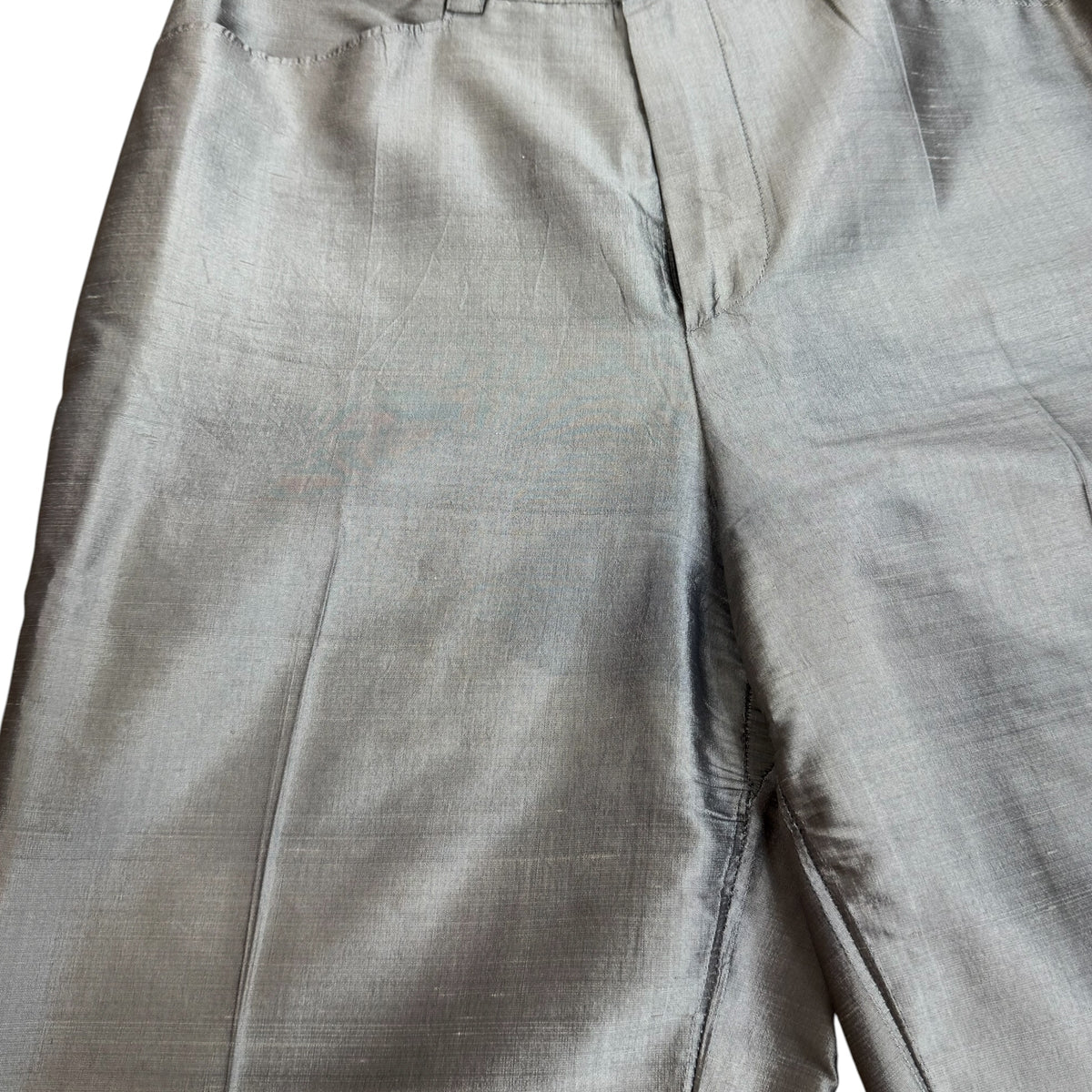 Jean Paul Gaultier Silk Mother of Pearl Blazer Pant Set