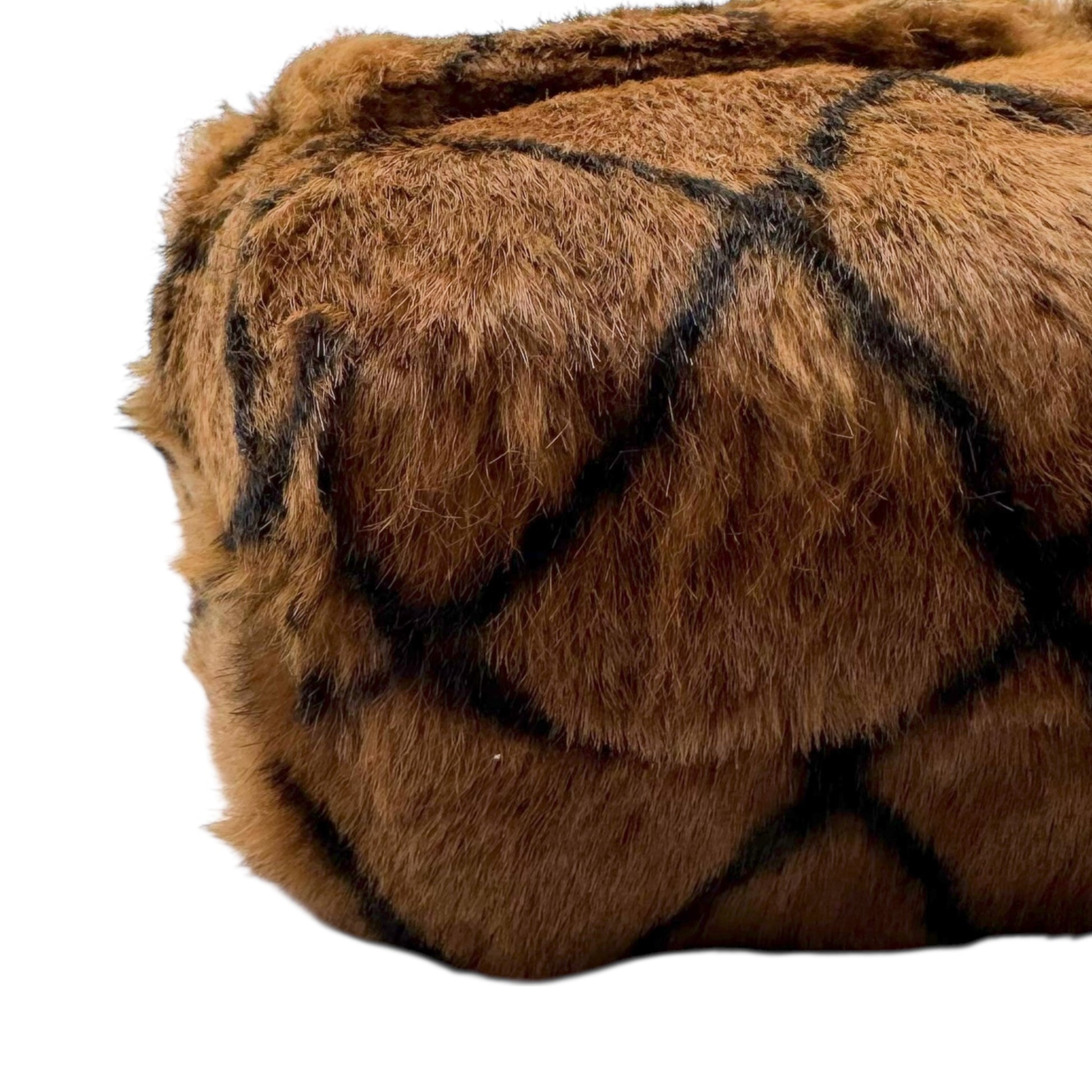 Chanel Brown & Black Rabbit Fur Matelasse Flap Bag 2000-02 - Outfit Repeater