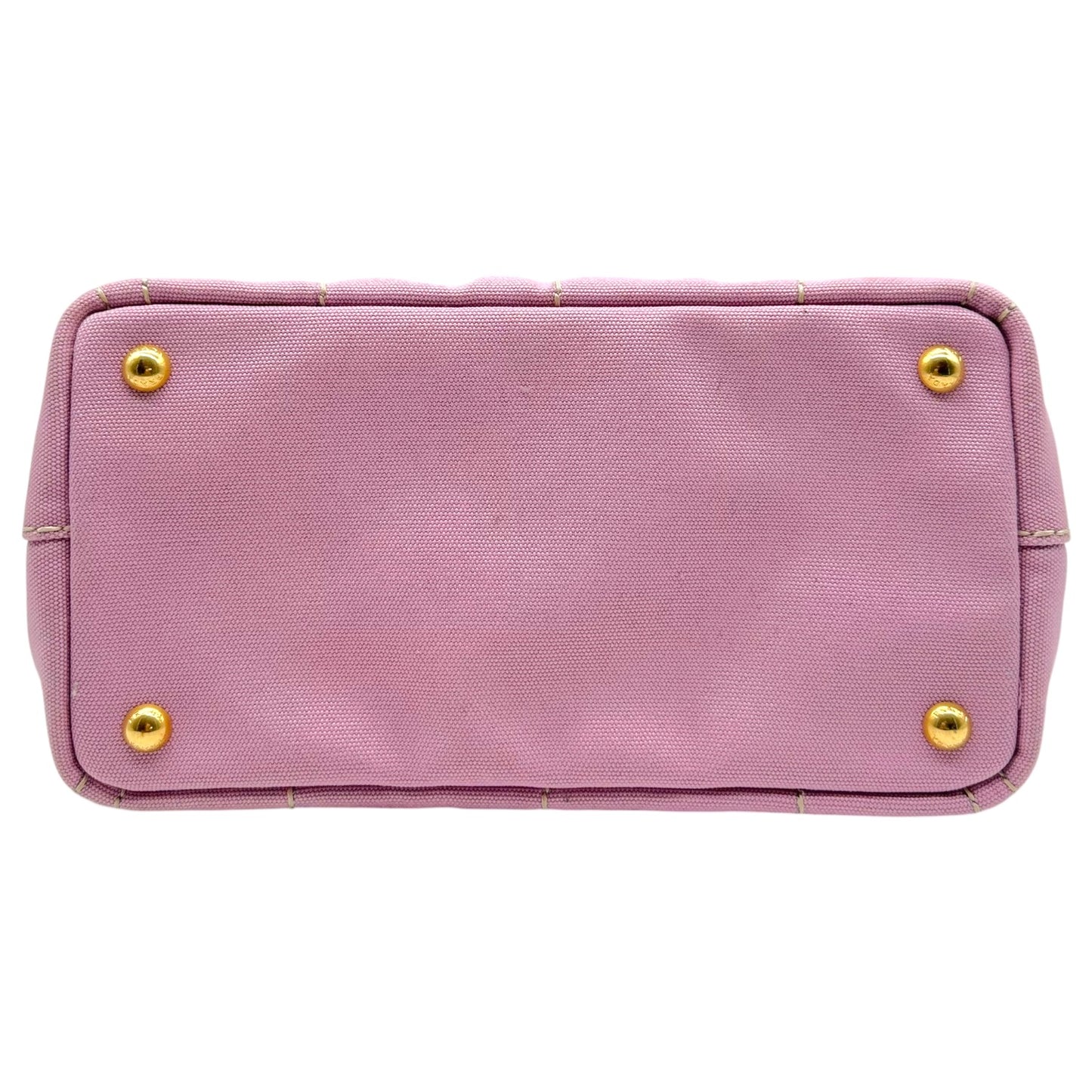 Prada Light Pink Mini Canapa Tote Bag