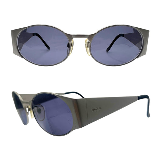 Chanel 06926 Silver Oval Sunglasses w/ Case