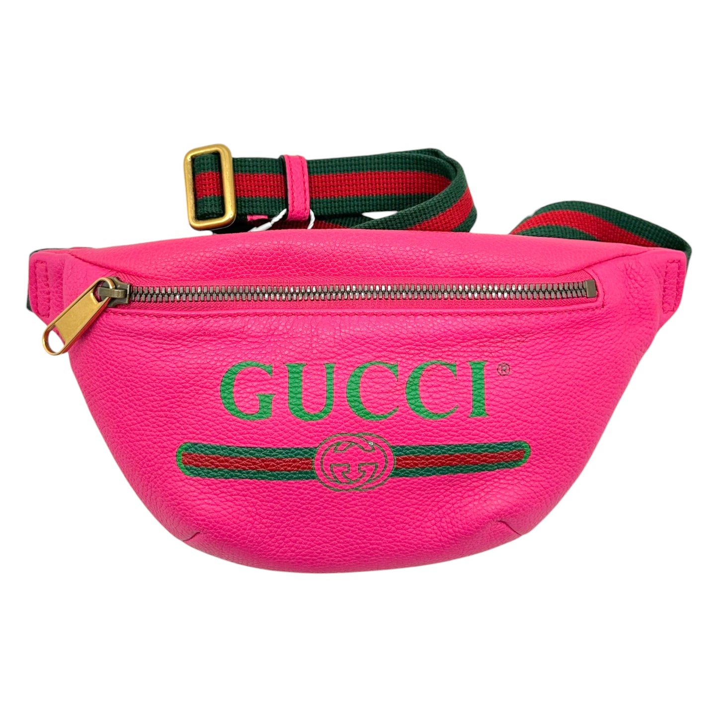 Gucci Hot Pink Leather Fanny Pack Bag