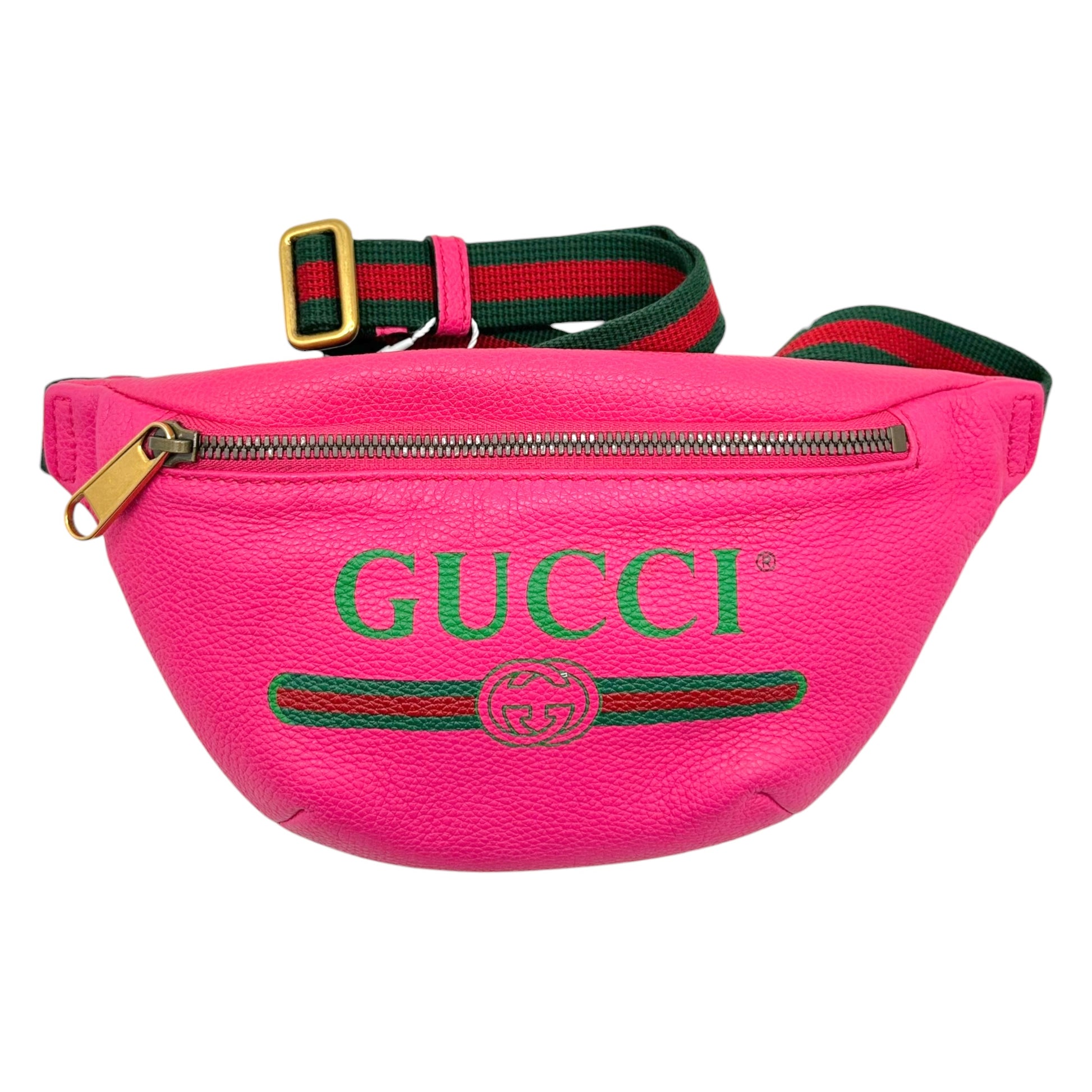 Gucci Hot Pink Leather Fanny Pack Bag