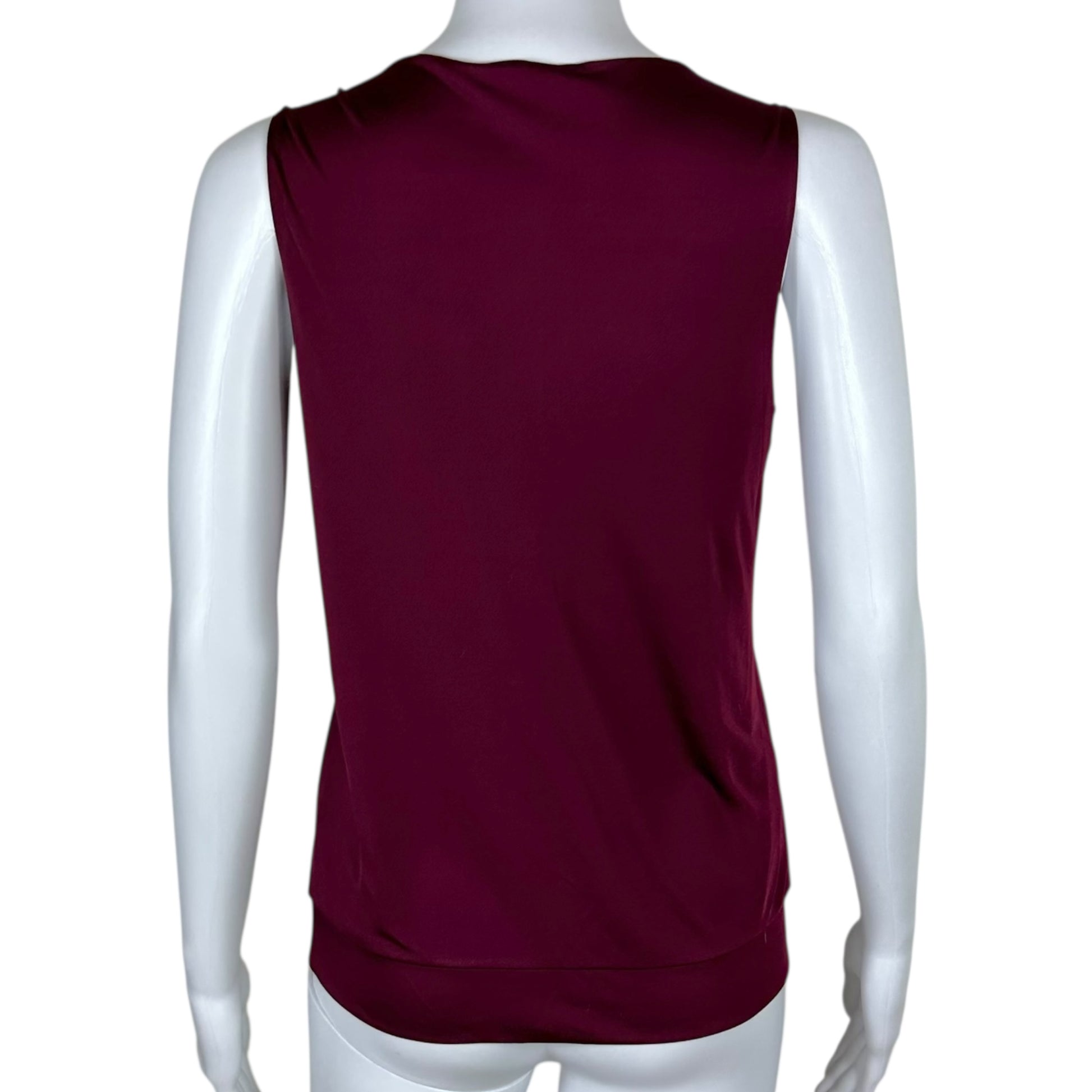 Gucci Burgundy Logo Charm Tank Top - Outfit Repeater