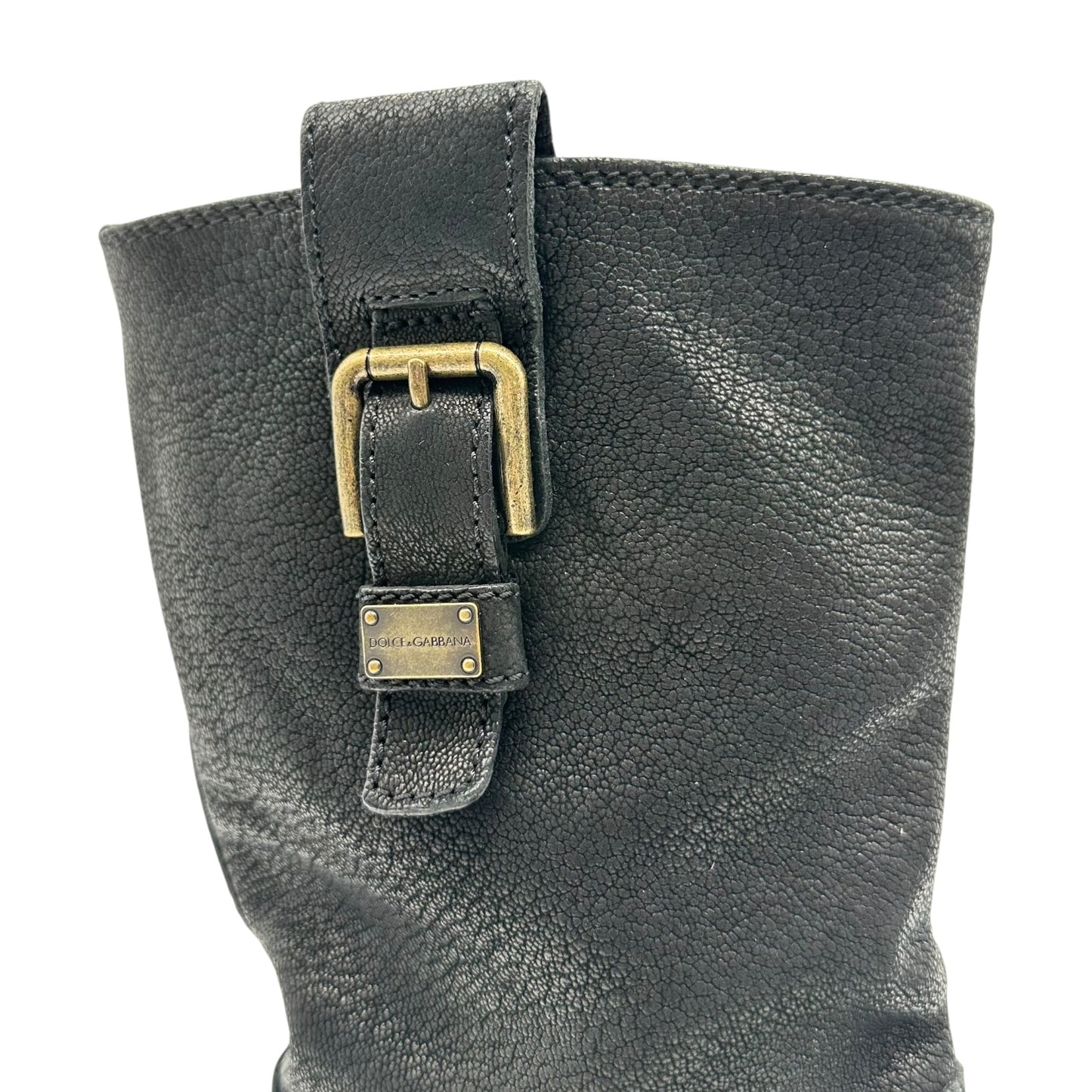 Dolce & Gabbana Black Biker Boots