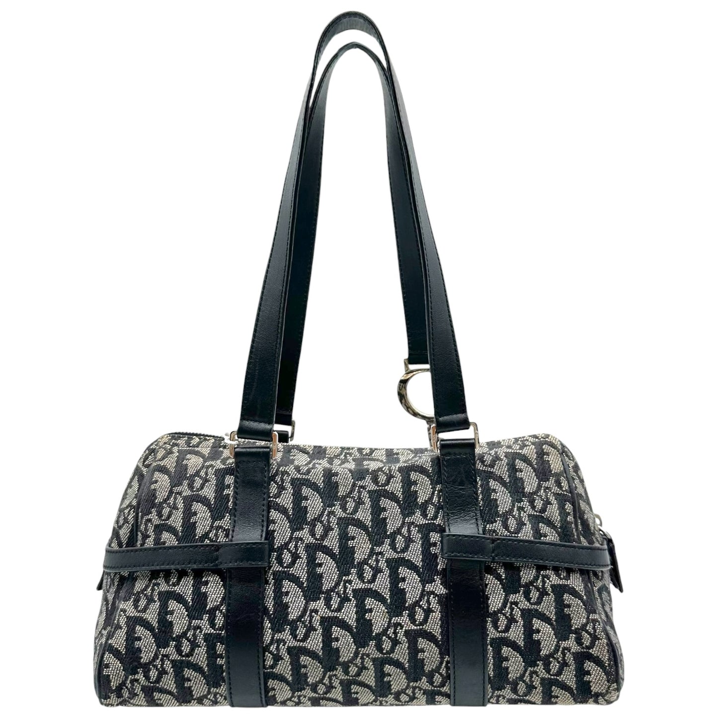 Christian Dior Black Trotter Monogram Shoulder Bag