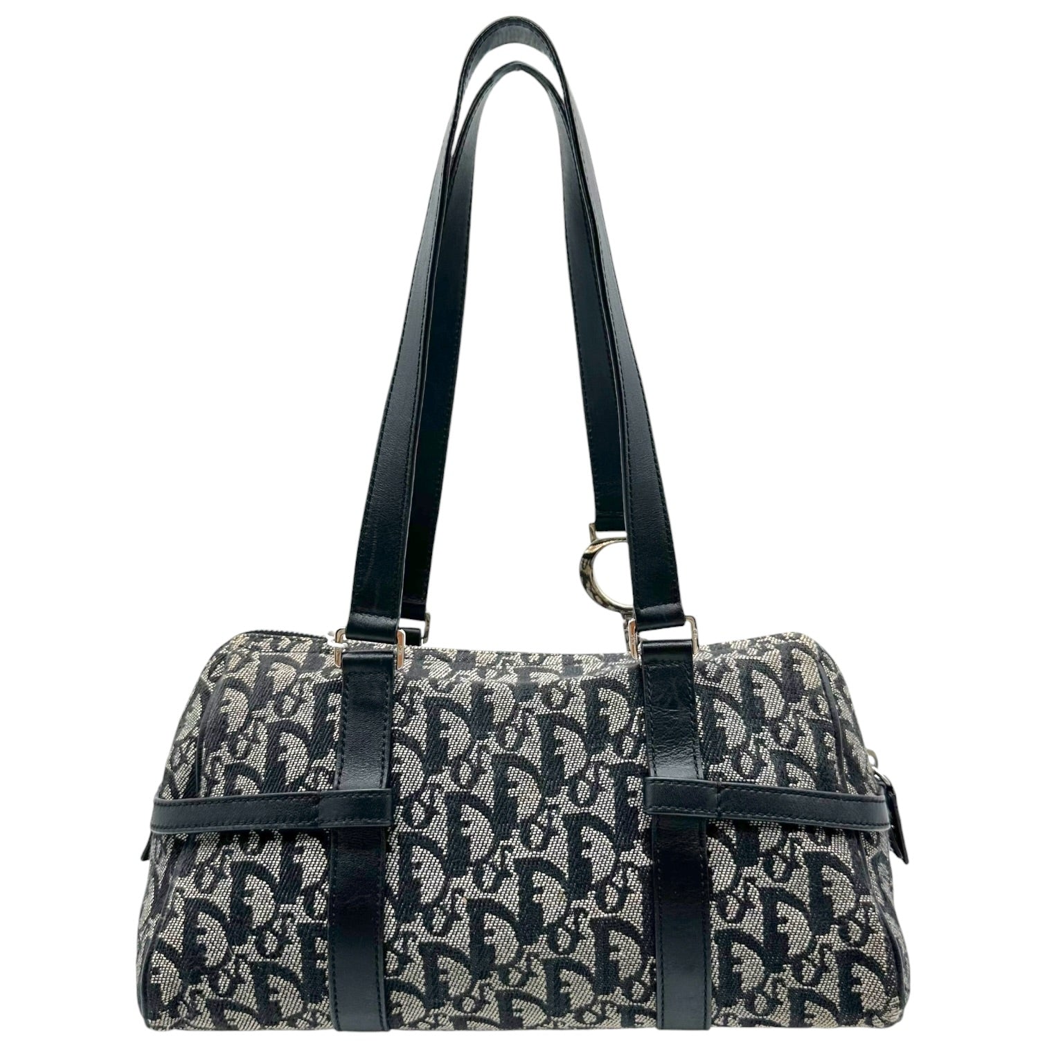 Christian Dior Black Trotter Monogram Shoulder Bag