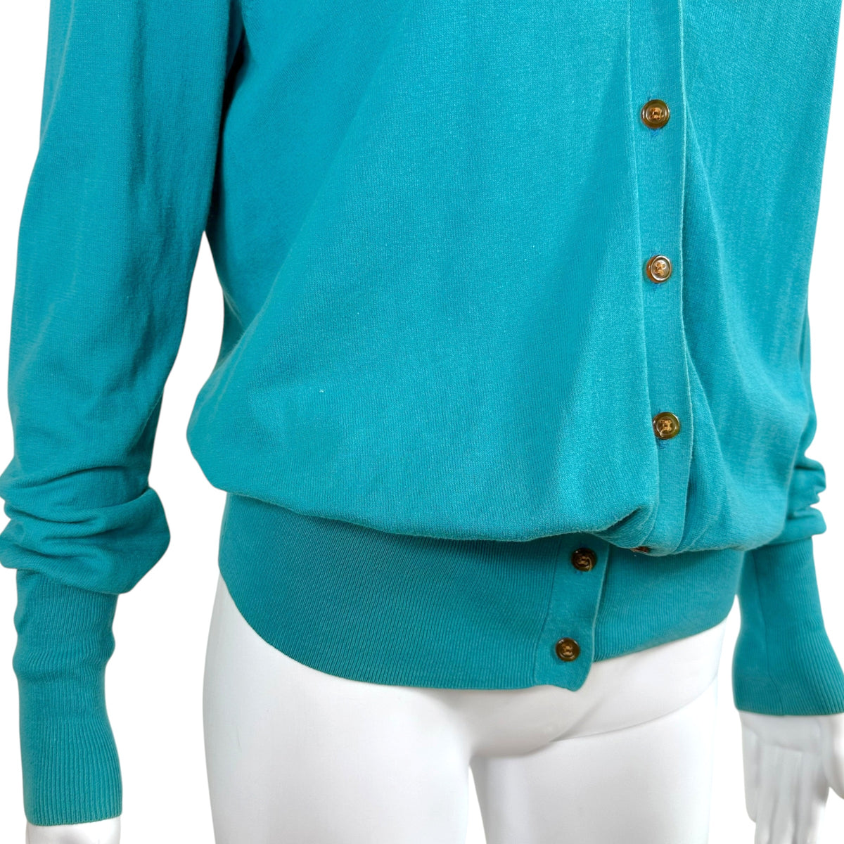 Vivienne Westwood Red Label Turquoise Knit Orb Logo Cardigan
