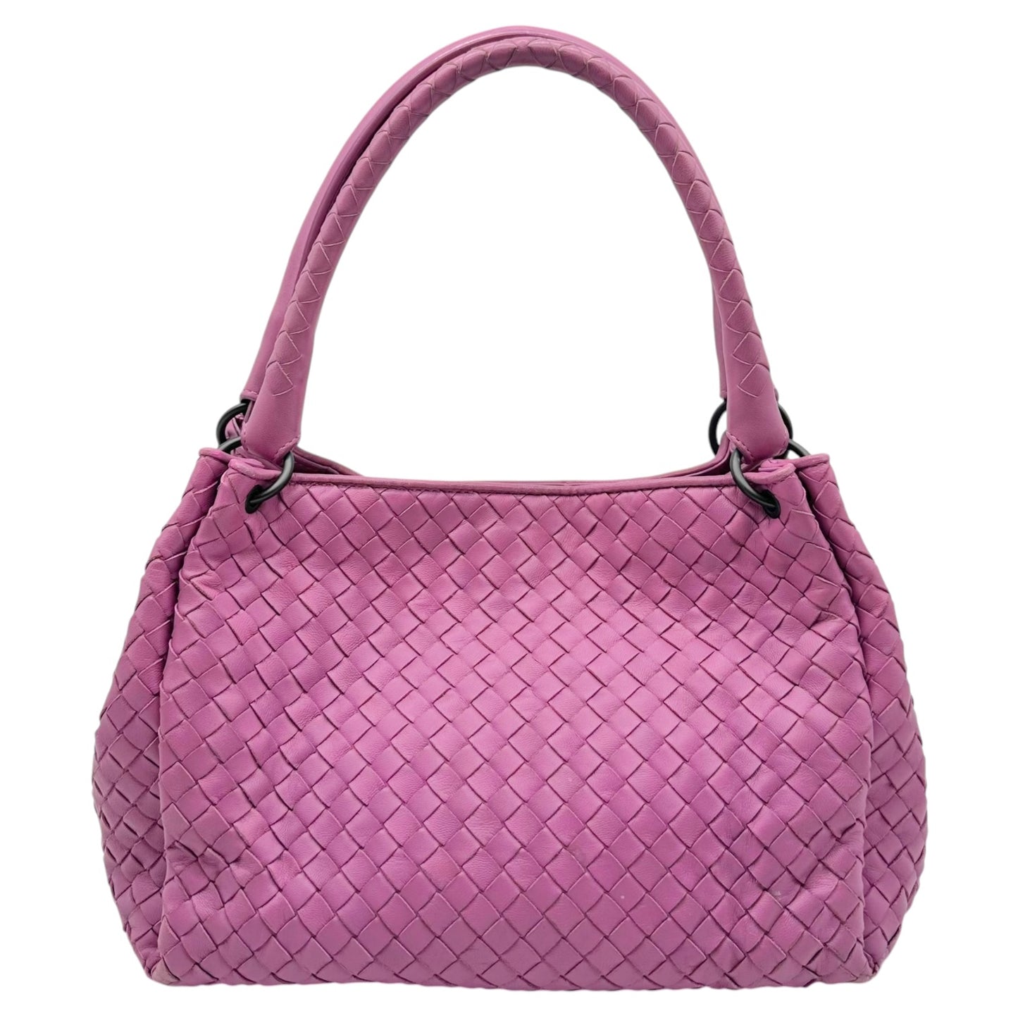 Bottega Veneta Small Parachute Bag Pink Purple Intrecciato