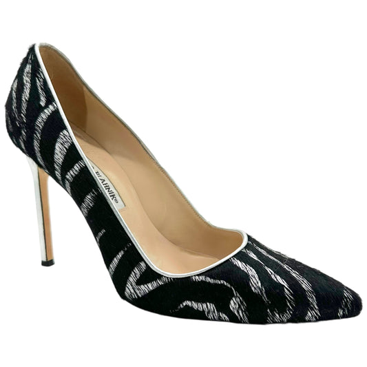 Manolo Blahnik Metallic Zebra Ponyhair High Heels - Outfit Repeater