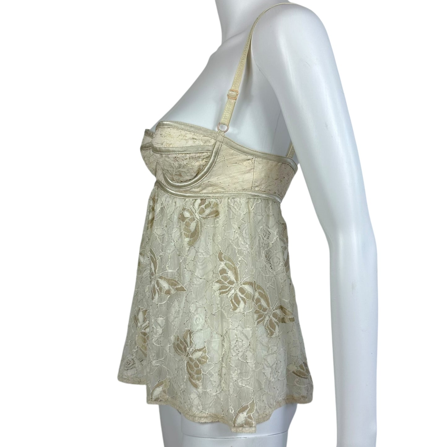 D&G Dolce & Gabbana Ivory Lace Bustier Top - Outfit Repeater